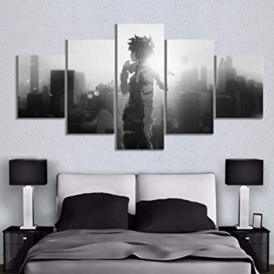 Deku 5 Piece Wall Art Canvas Anime Styles Home Decor Living Room Decoration Canvas - Image 5