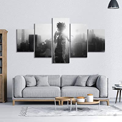 Deku 5 Piece Wall Art Canvas Anime Styles Home Decor Living Room Decoration Canvas - Image 6