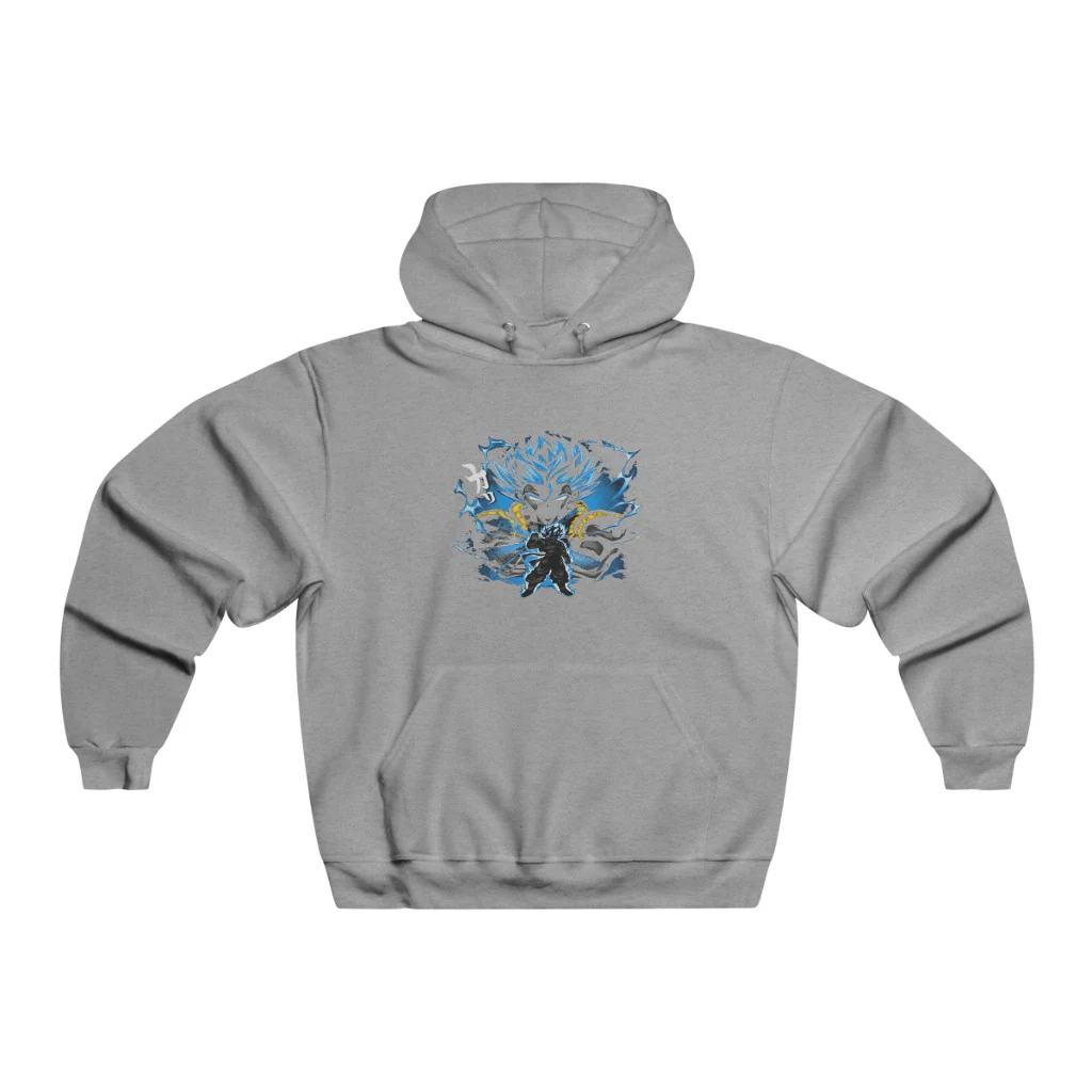 Awesome Super Saiyan Blue Gogeta Hooded Sweatshirt - Image 3