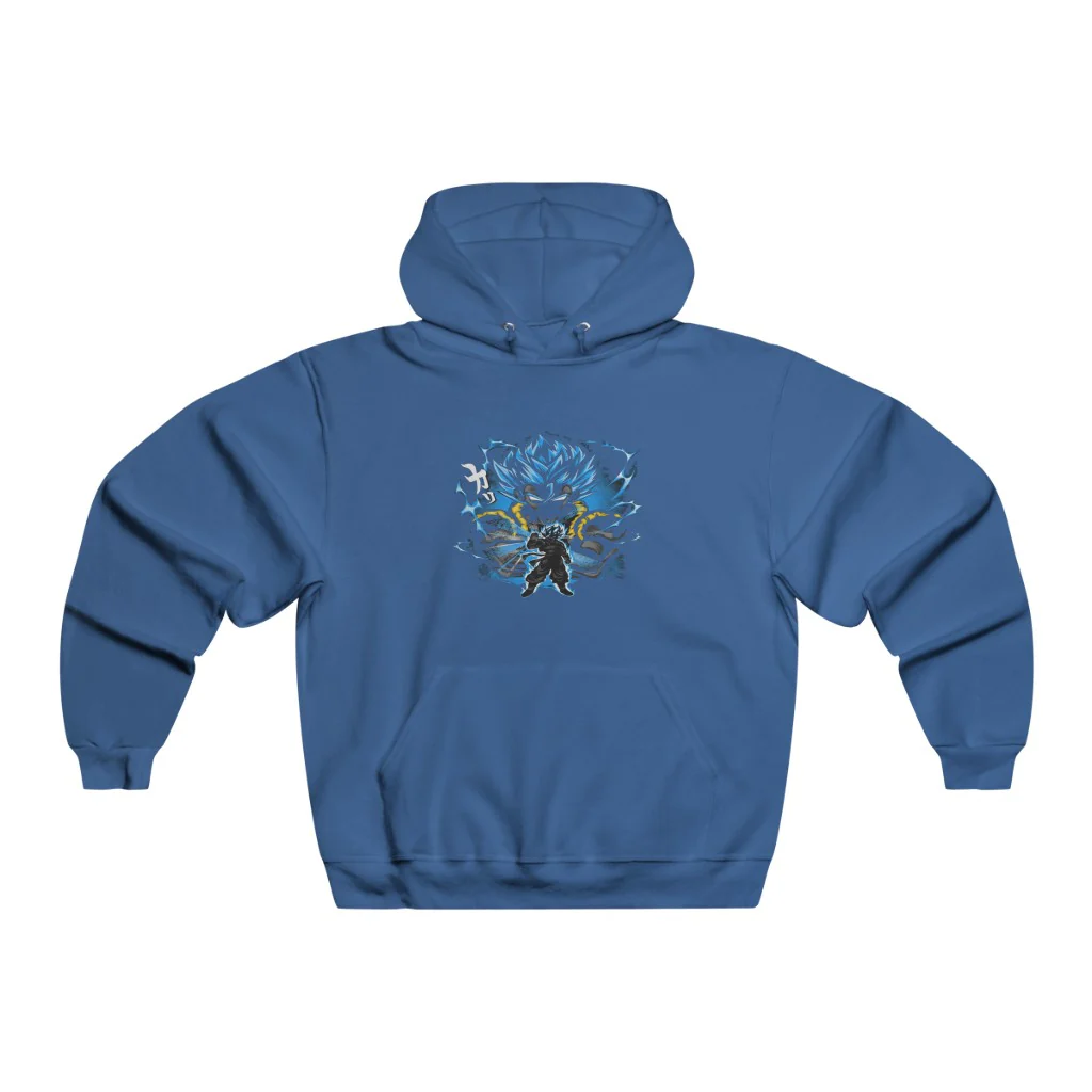 Awesome Super Saiyan Blue Gogeta Hooded Sweatshirt - Image 5
