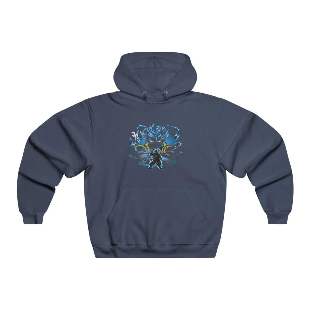 Awesome Super Saiyan Blue Gogeta Hooded Sweatshirt - Image 6