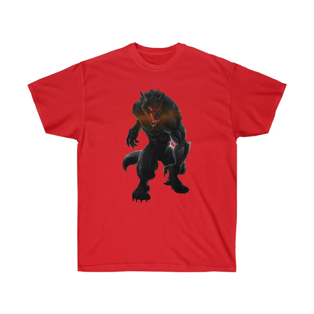 Black Alpha Werewolf T-Shirt - Image 13