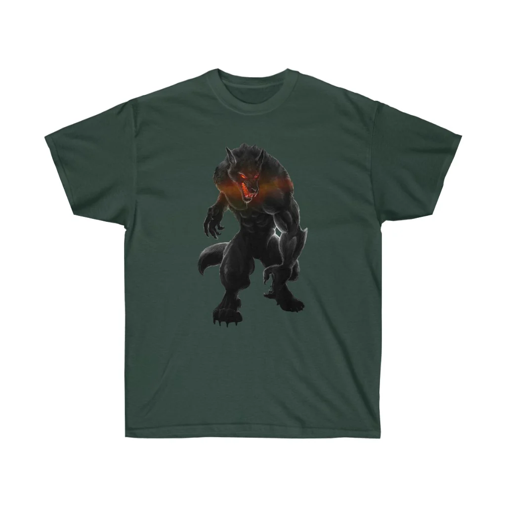 Black Alpha Werewolf T-Shirt - Image 6