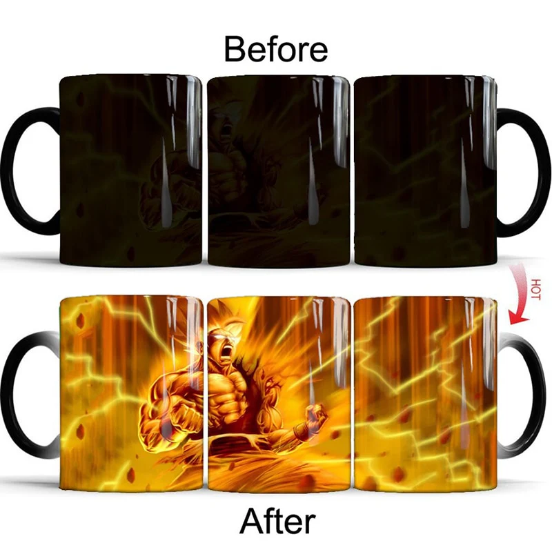 Dragon Ball Z and Super Color Changing Mugs Different Designs Coffee Tea Milk Ceramic 350ml Cups - Image 10