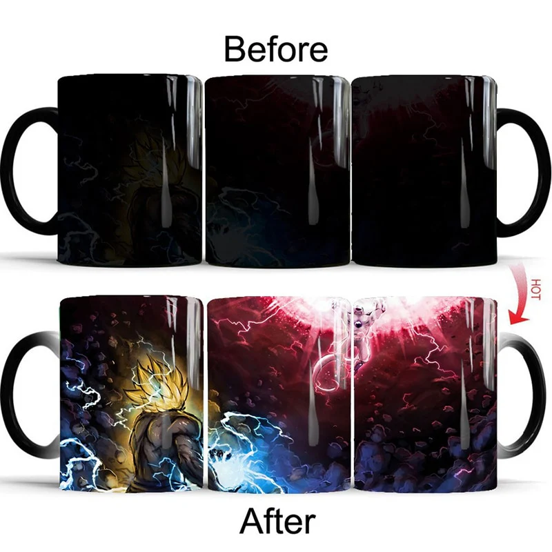 Dragon Ball Z and Super Color Changing Mugs Different Designs Coffee Tea Milk Ceramic 350ml Cups - Image 15