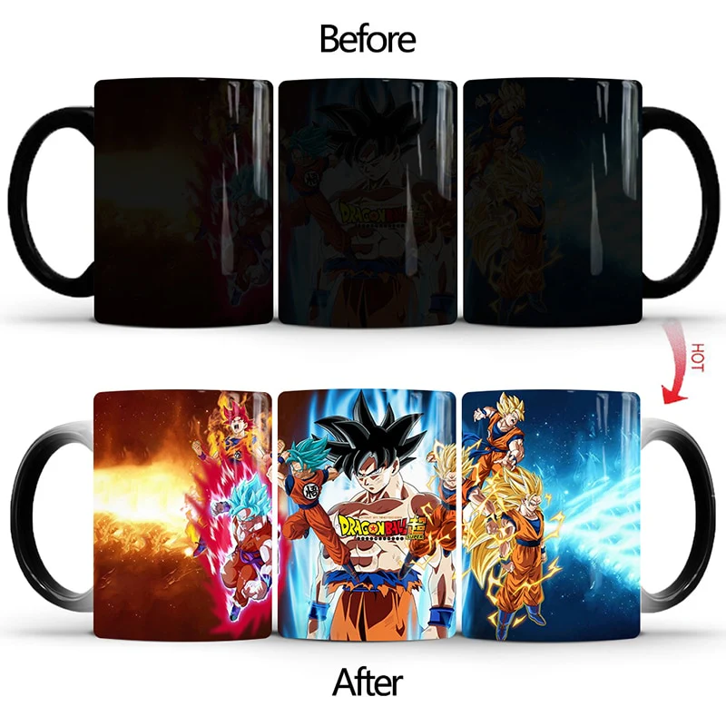 Dragon Ball Z and Super Color Changing Mugs Different Designs Coffee Tea Milk Ceramic 350ml Cups - Image 19