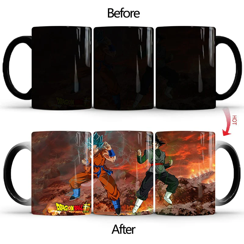 Dragon Ball Z and Super Color Changing Mugs Different Designs Coffee Tea Milk Ceramic 350ml Cups - Image 22