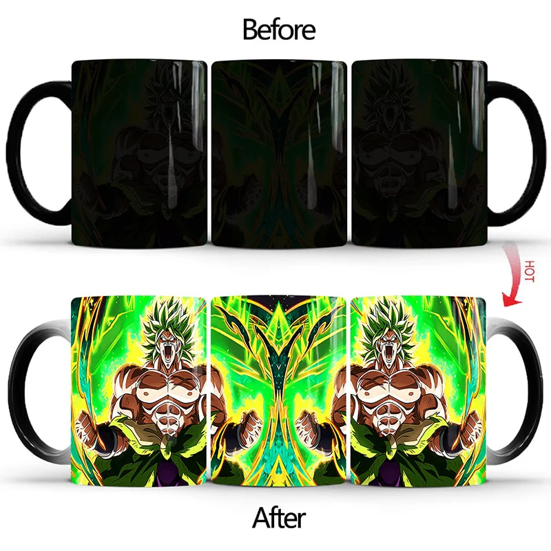 Dragon Ball Z and Super Color Changing Mugs Different Designs Coffee Tea Milk Ceramic 350ml Cups - Image 25