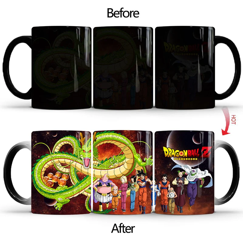 Dragon Ball Z and Super Color Changing Mugs Different Designs Coffee Tea Milk Ceramic 350ml Cups - Image 26