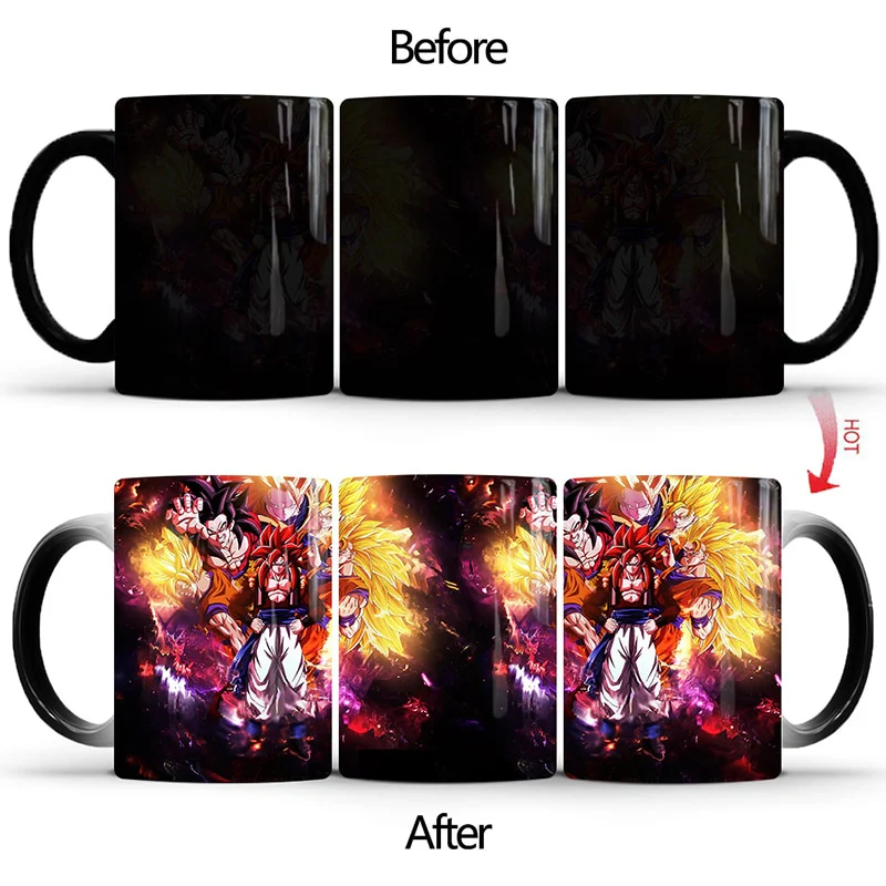 Dragon Ball Z and Super Color Changing Mugs Different Designs Coffee Tea Milk Ceramic 350ml Cups - Image 27