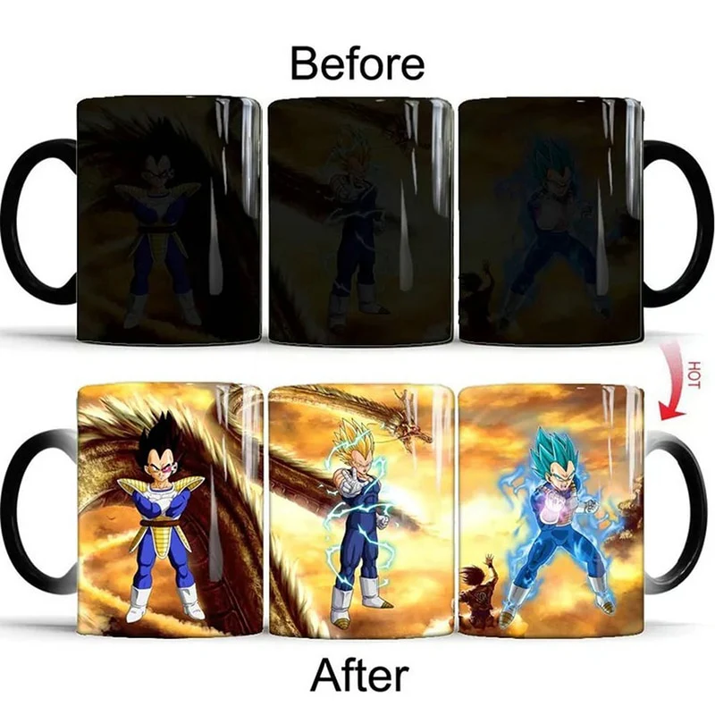 Dragon Ball Z and Super Color Changing Mugs Different Designs Coffee Tea Milk Ceramic 350ml Cups - Image 8