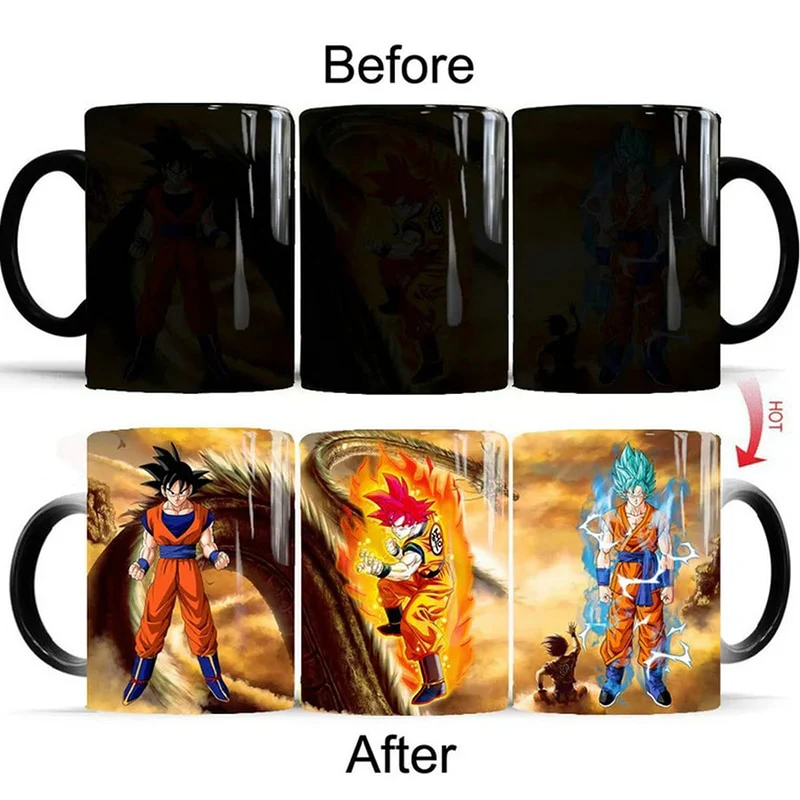 Dragon Ball Z and Super Color Changing Mugs Different Designs Coffee Tea Milk Ceramic 350ml Cups - Image 9