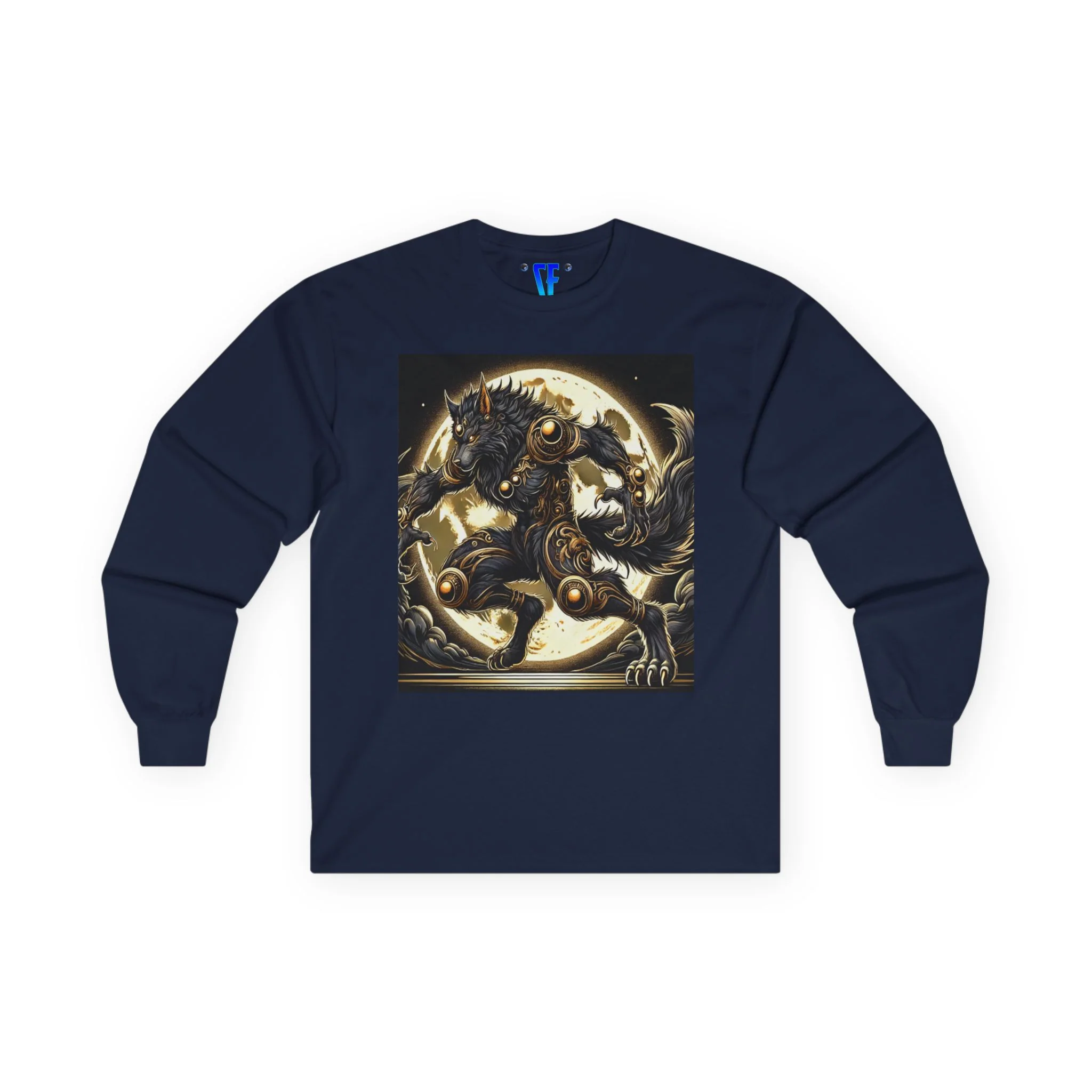Golden Alpha Werewolf Long Sleeve Tee Moonfall Legacy Design - Image 10