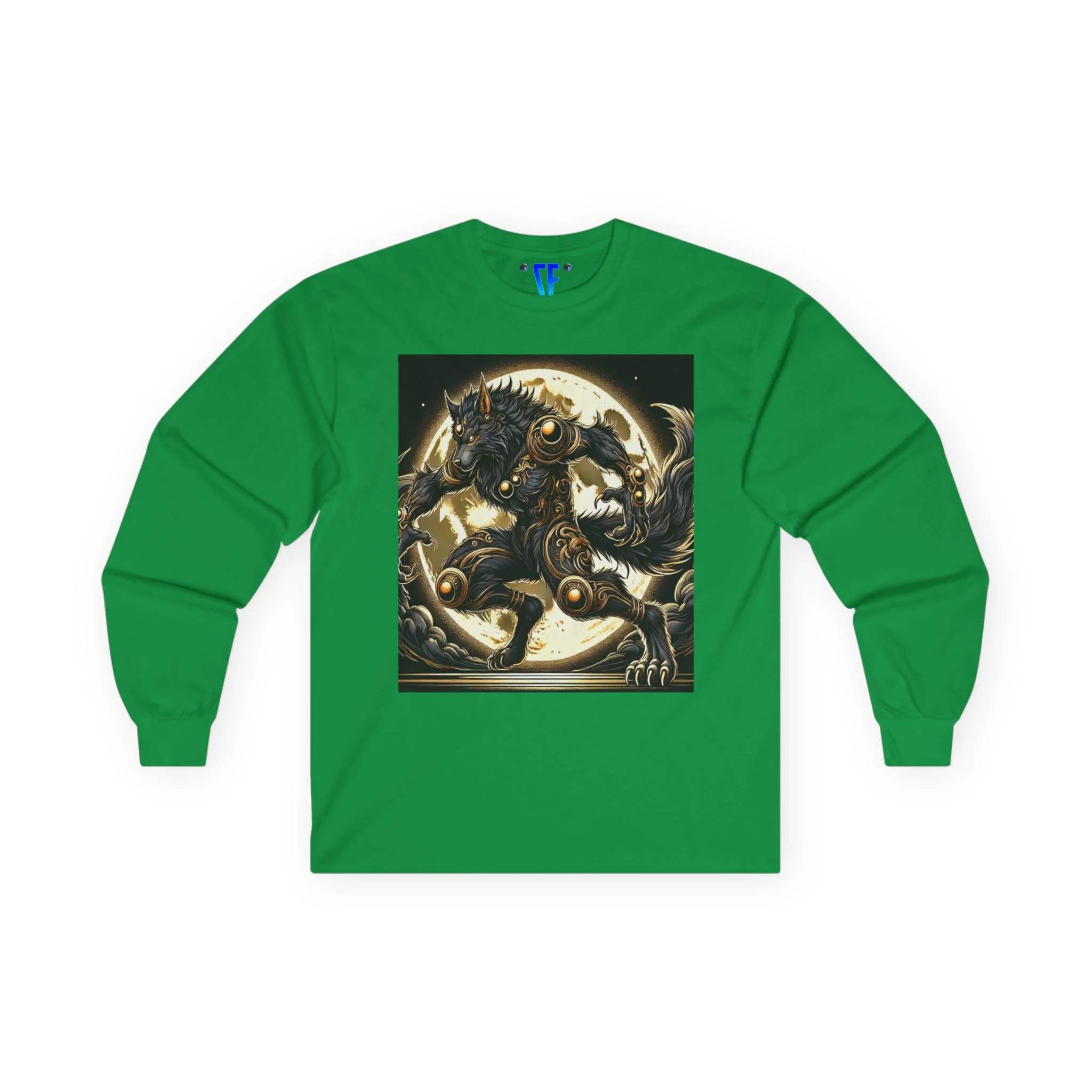 Golden Alpha Werewolf Long Sleeve Tee Moonfall Legacy Design - Image 6