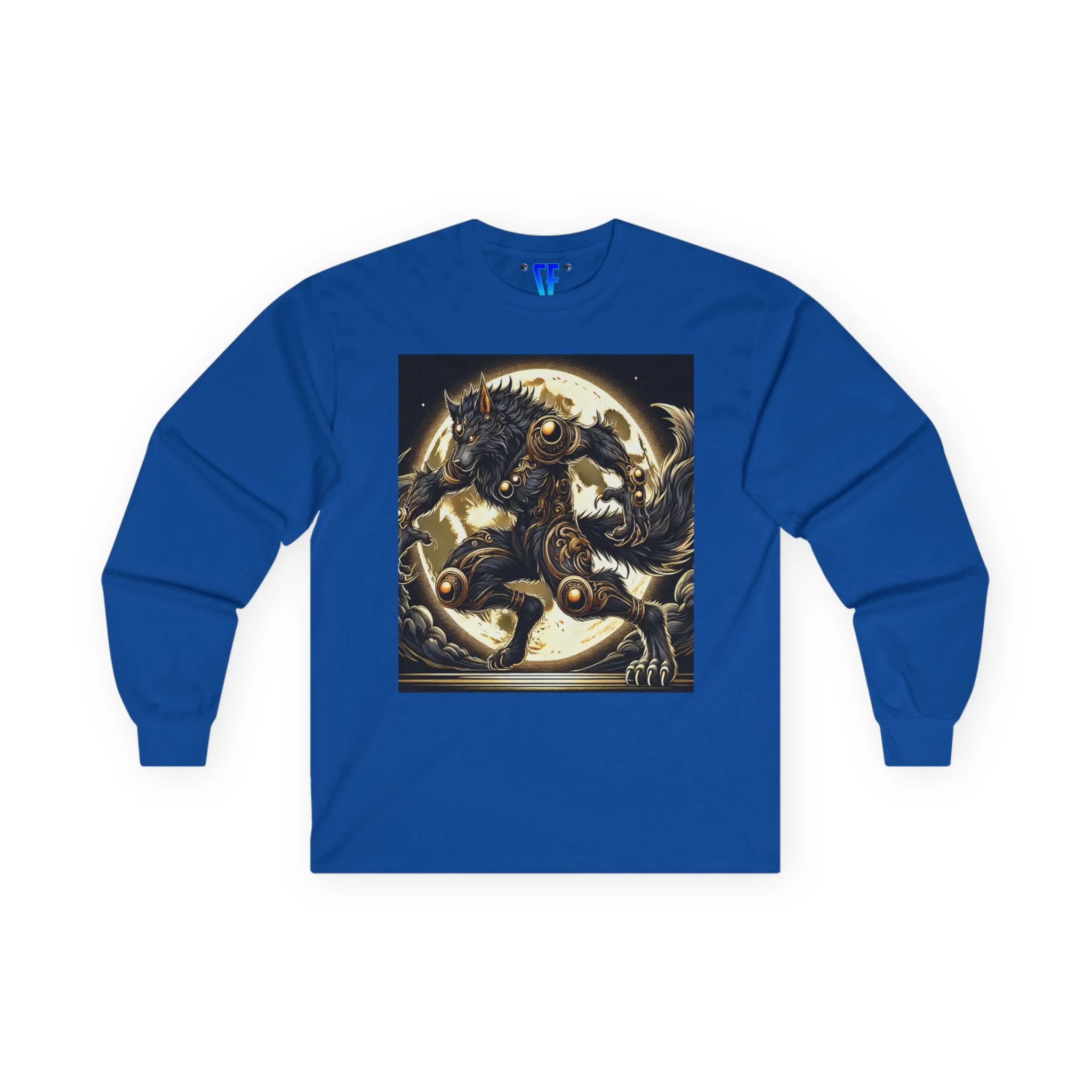 Golden Alpha Werewolf Long Sleeve Tee Moonfall Legacy Design - Image 9