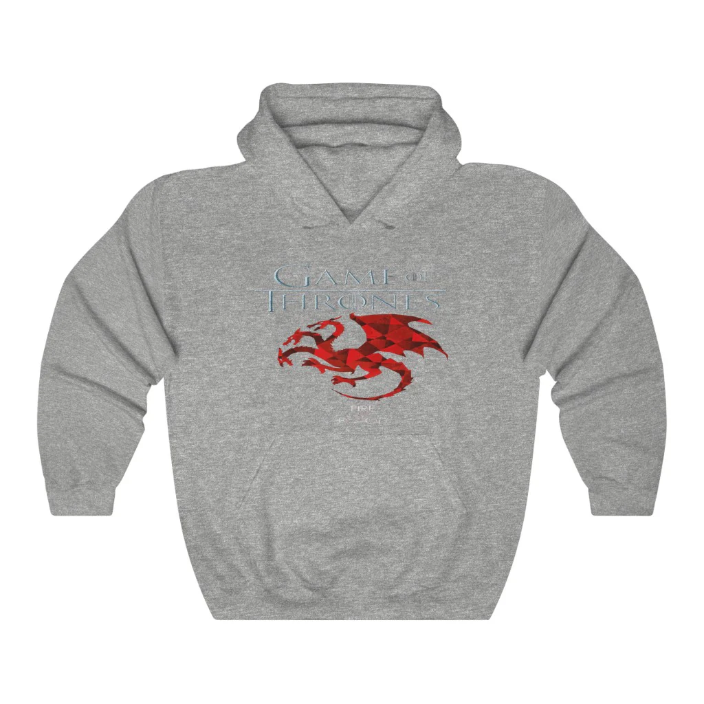 GOT House Targaryen Fire and Blood Hoodie - Image 3