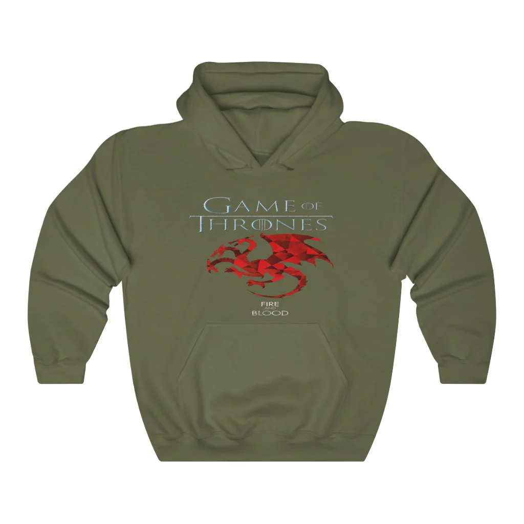 GOT House Targaryen Fire and Blood Hoodie - Image 5