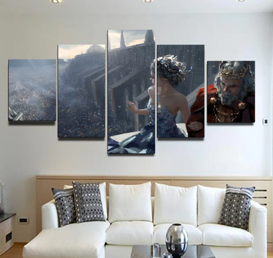If You Fall I Will Carry You 5 Pieces Canvas Home Decor Living Room Decor 5 Panel Canvas - Image 2