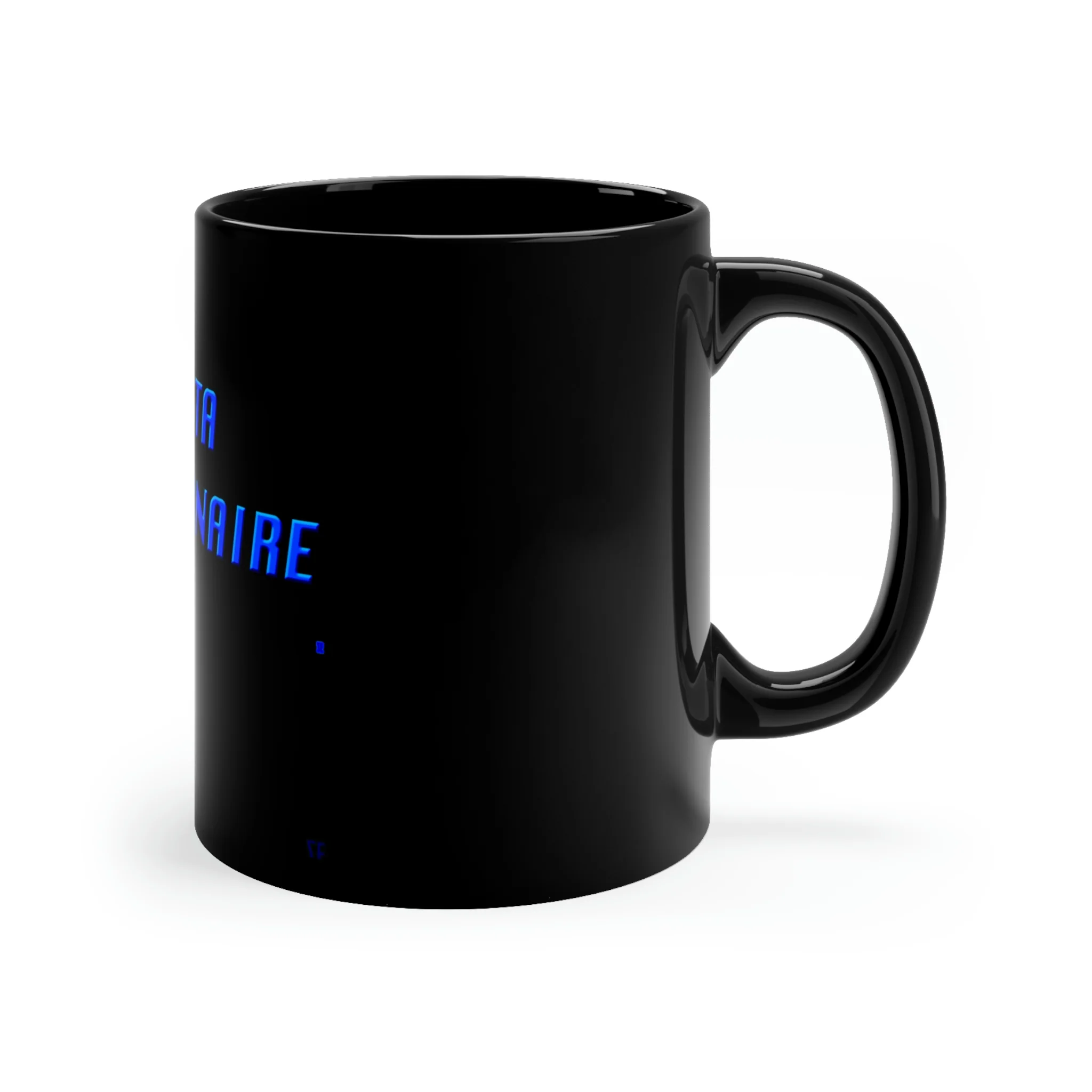 Insta Millionaire Black Mug 11oz - Image 3