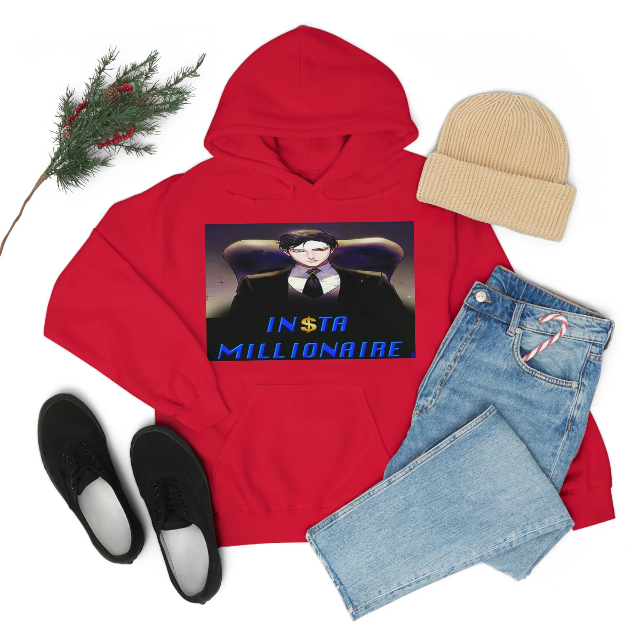 Insta Millionaire Black Suit Hoodie #5 - Image 107