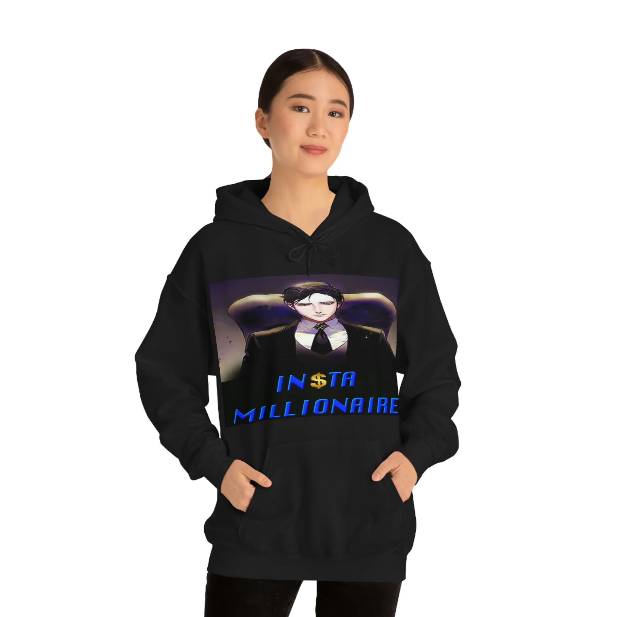 Insta Millionaire Black Suit Hoodie #5 - Image 3