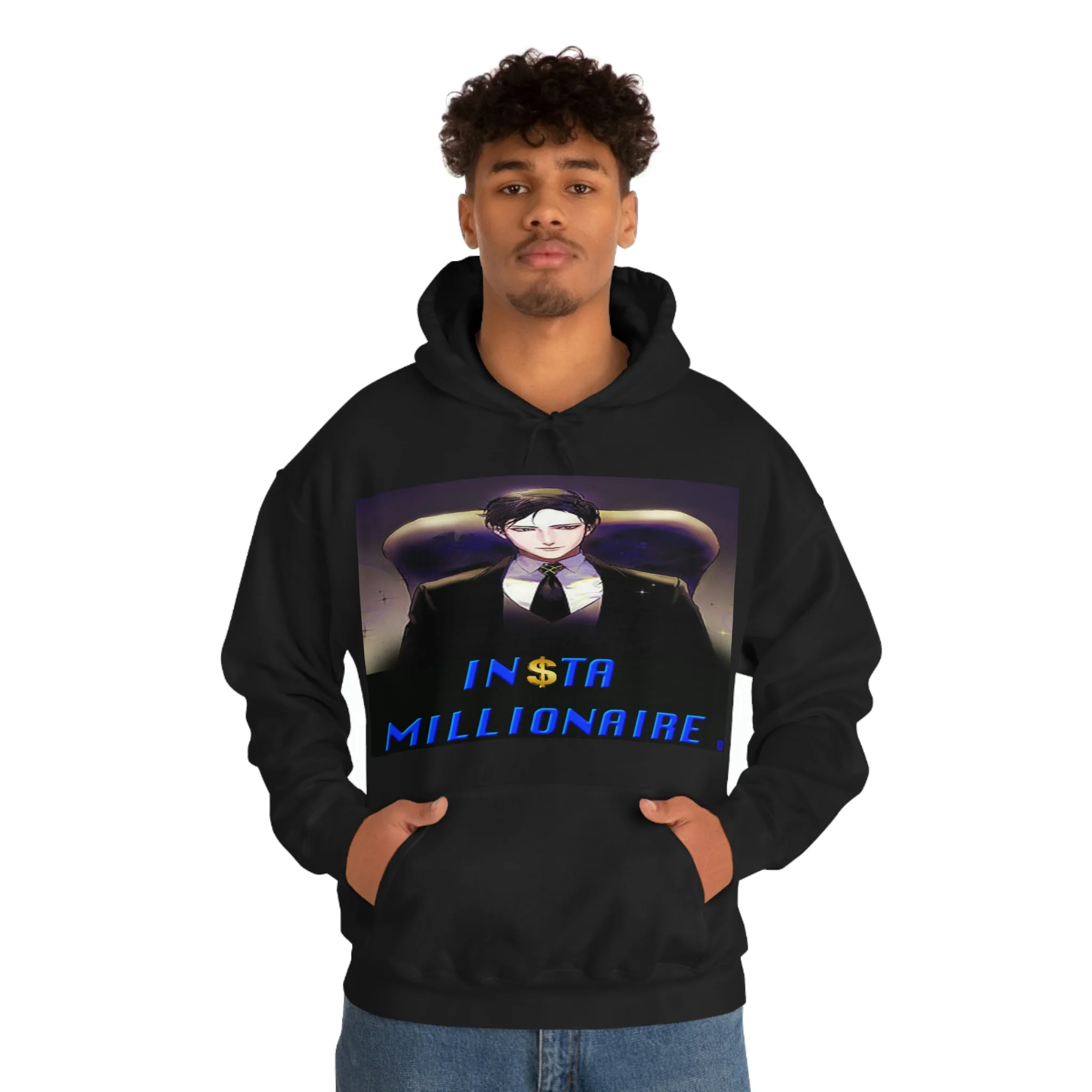 Insta Millionaire Black Suit Hoodie #5 - Image 4