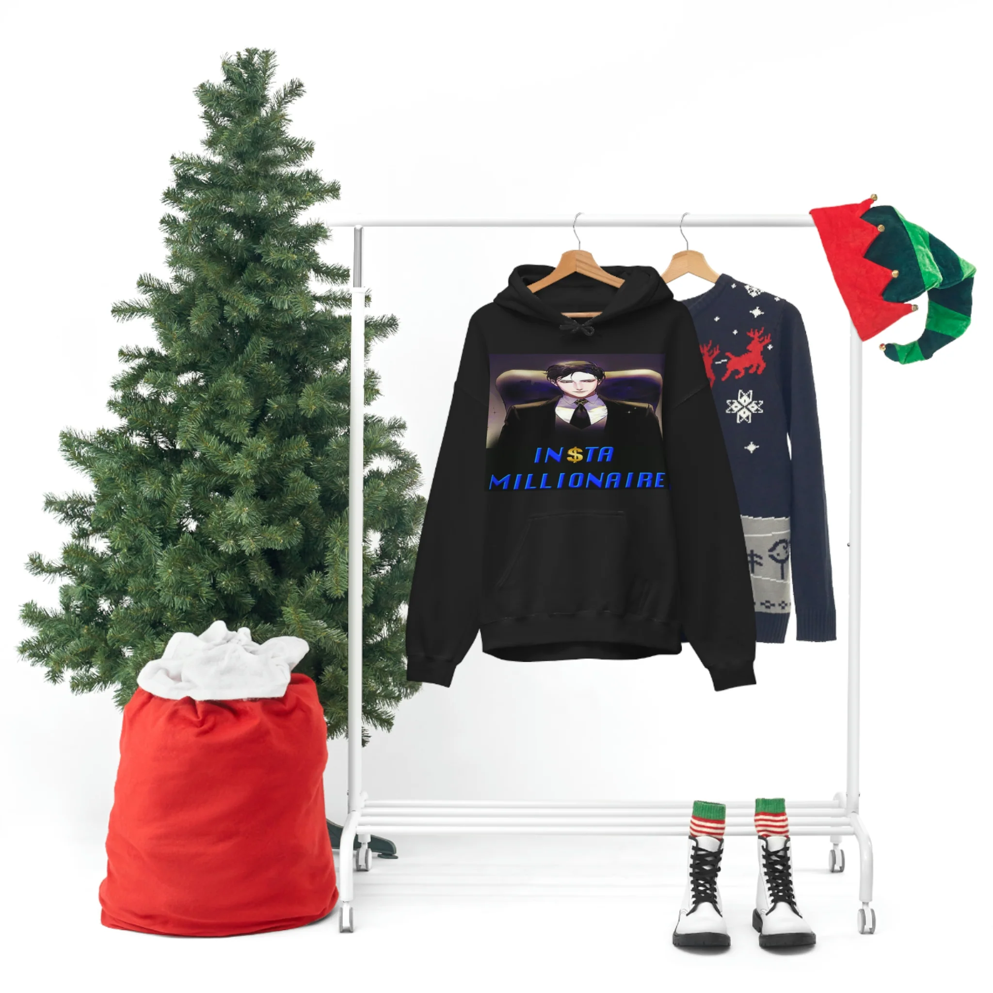Insta Millionaire Black Suit Hoodie #5 - Image 9