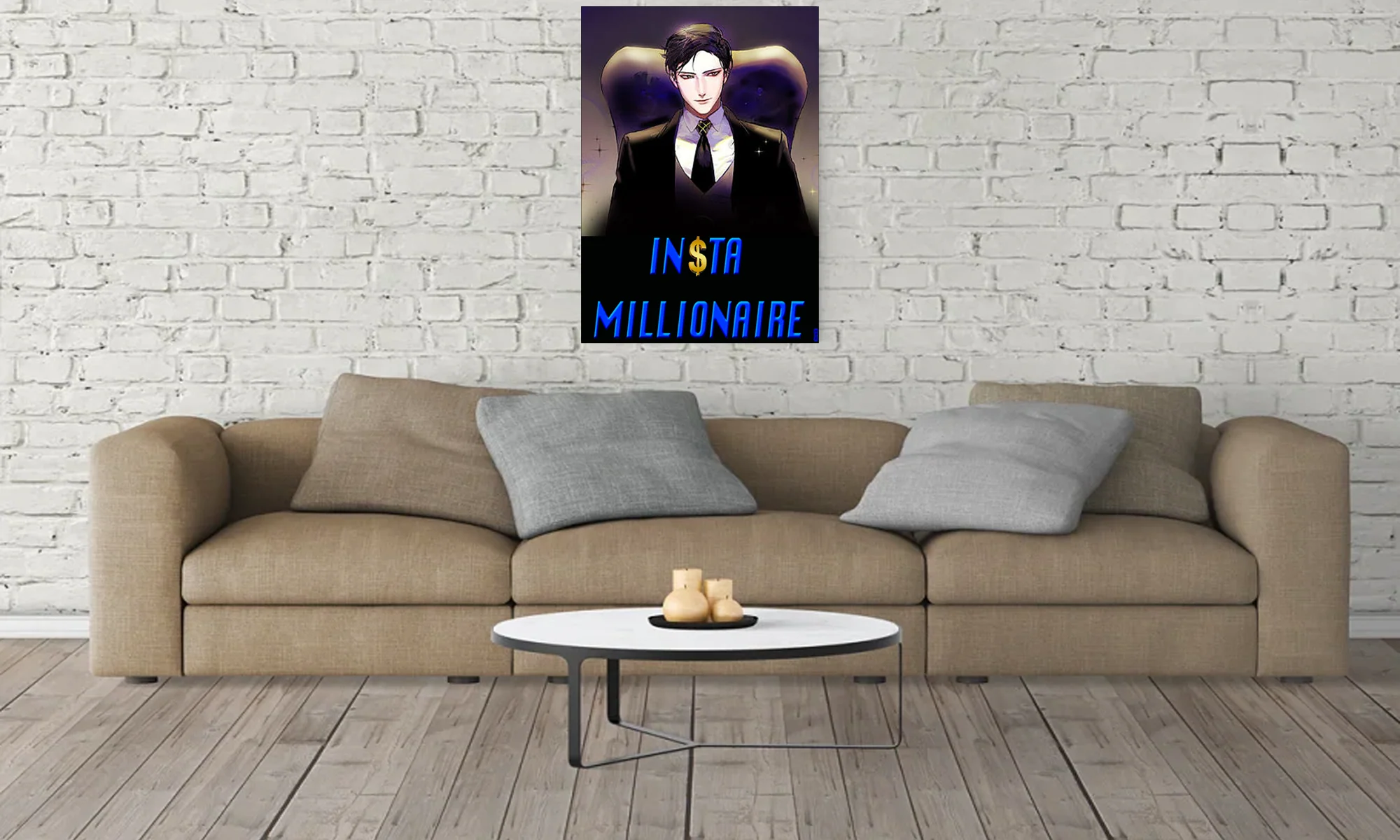 Insta Millionaire Canvas Black Suit Wall Art Home Decor Insta Millionaire Canvas - Image 6