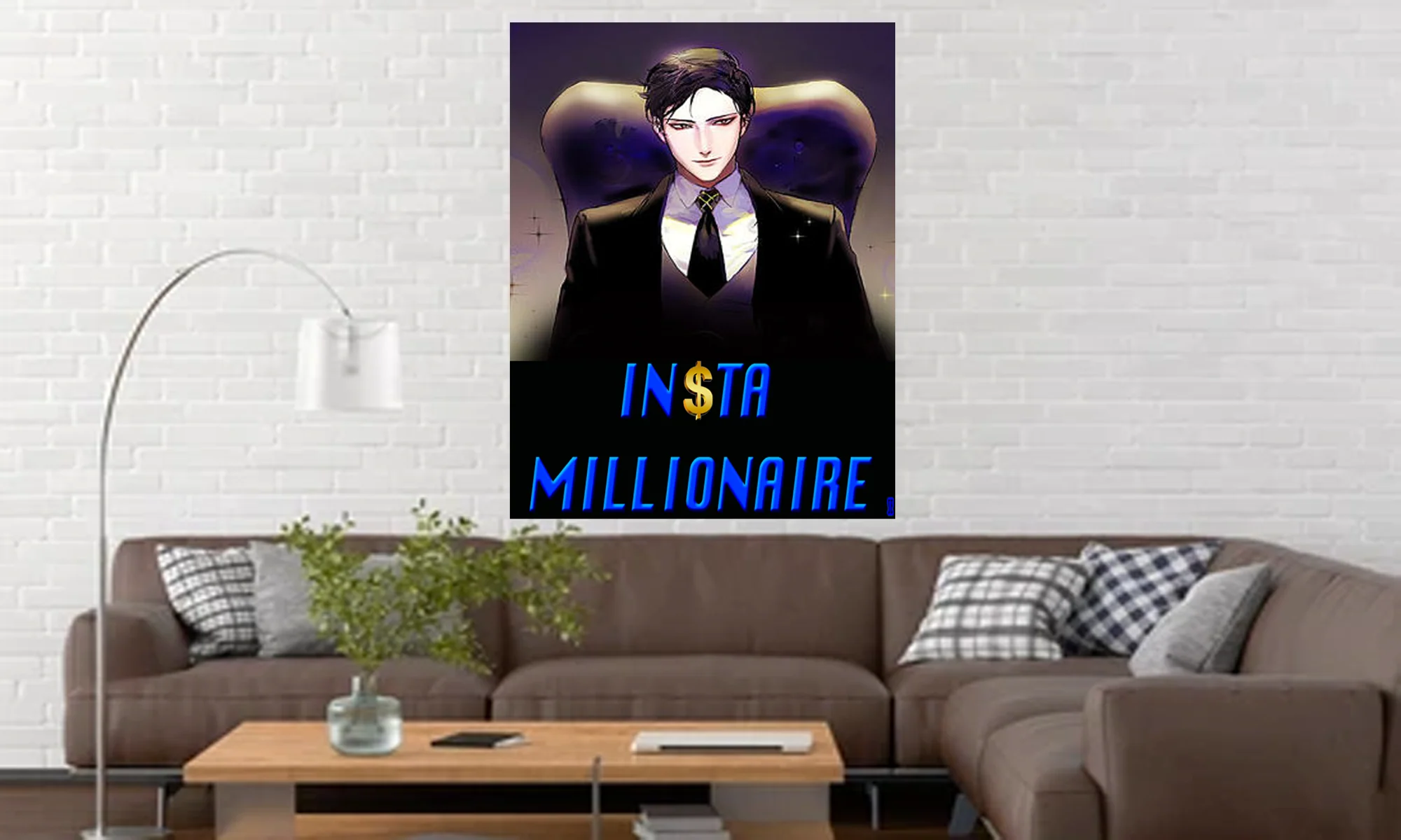 Insta Millionaire Canvas Black Suit Wall Art Home Decor Insta Millionaire Canvas - Image 7