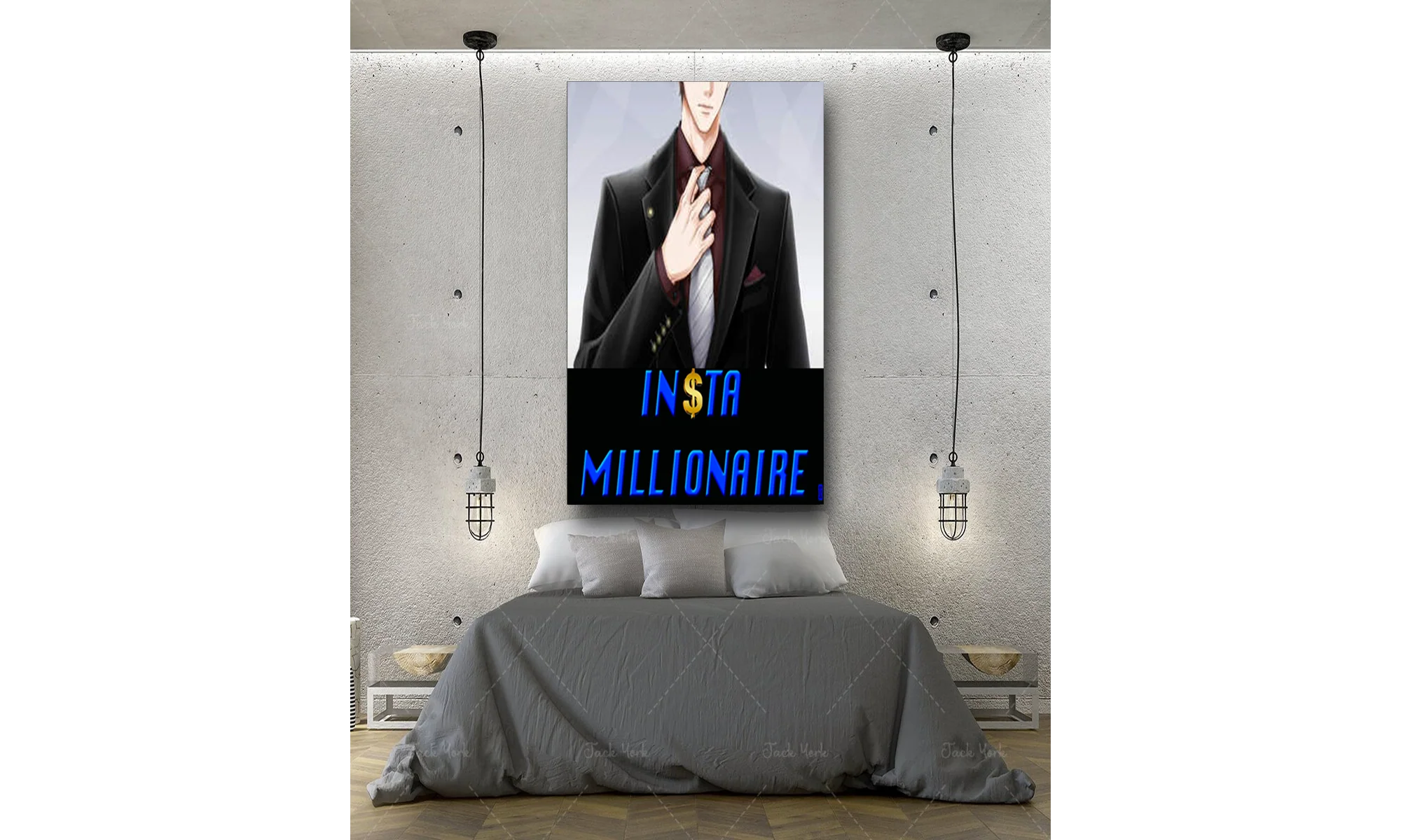 Insta Millionaire Suit Canvas Living Room Home Decorations Wall Art Insta Millionaire Canvas - Image 6