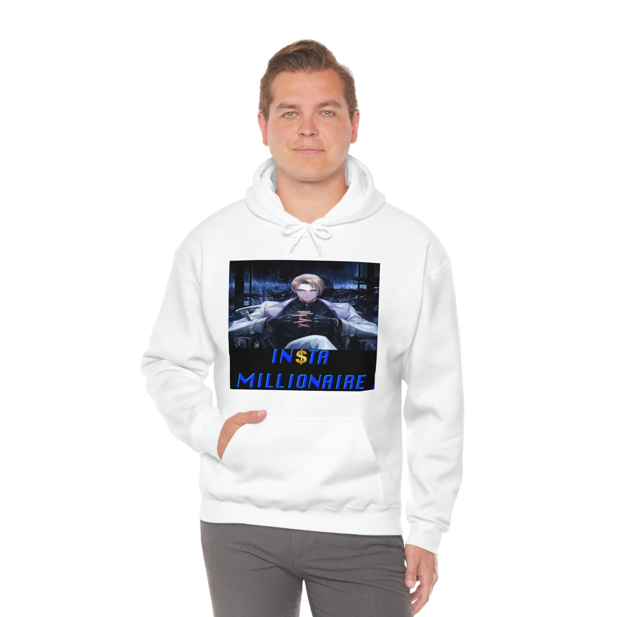 Insta Millionaire White Suit Hoodie #8 - Image 15
