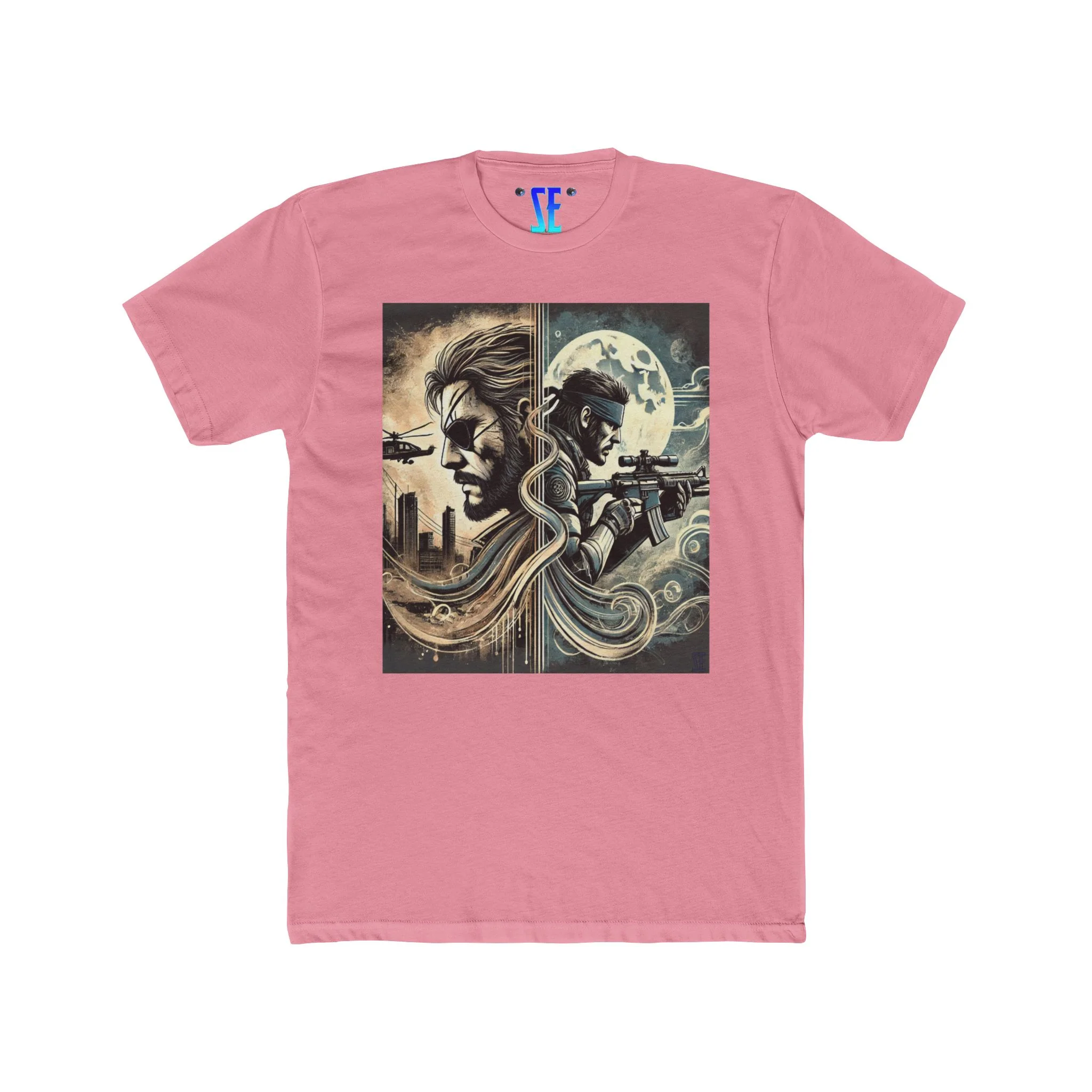 MGS Dual Perspectives Graphic T-Shirt Celebrating Tactical Heroes Legacy Stories - Image 13