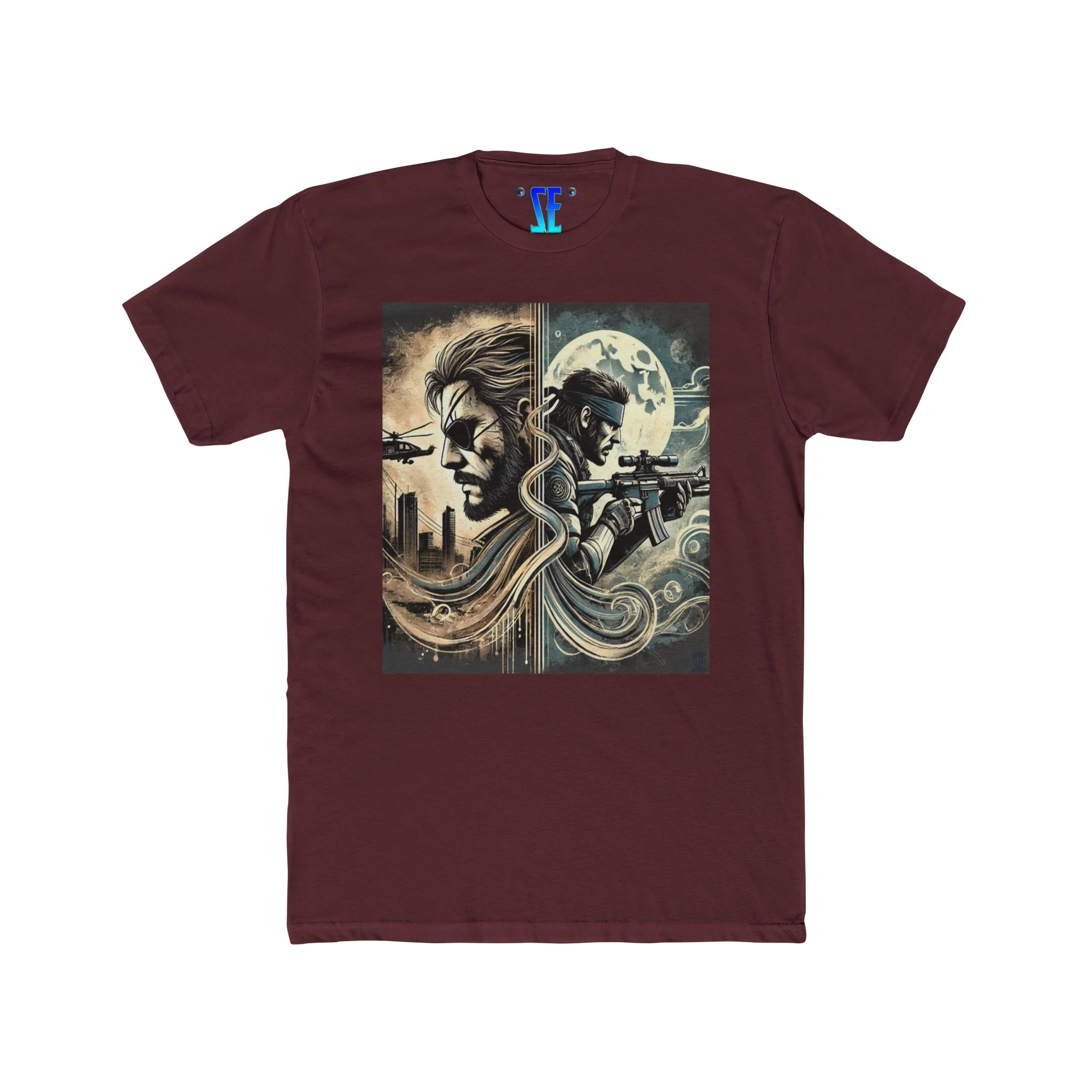 MGS Dual Perspectives Graphic T-Shirt Celebrating Tactical Heroes Legacy Stories - Image 15