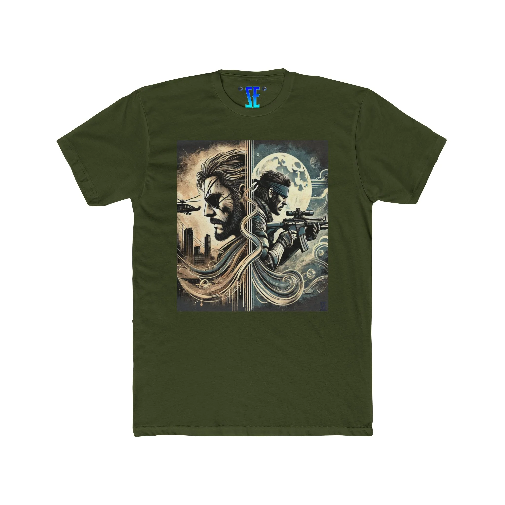 MGS Dual Perspectives Graphic T-Shirt Celebrating Tactical Heroes Legacy Stories - Image 4