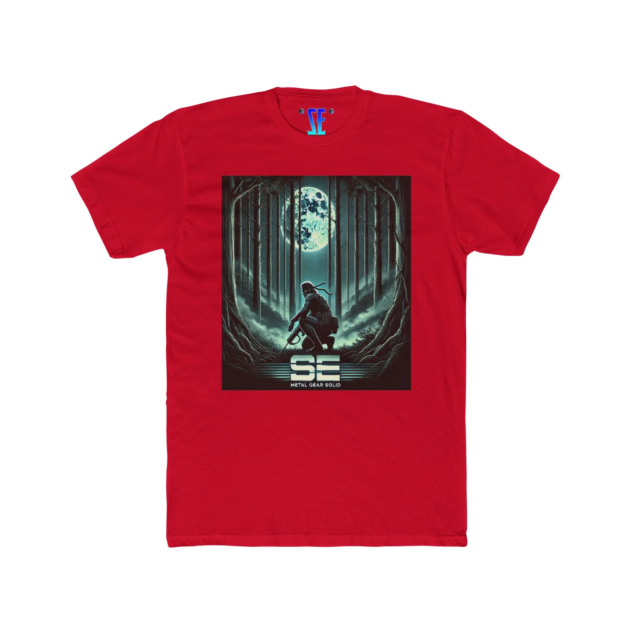MGS Metal Gear Solid Moonlit Warrior Iconic Video Game T-Shirt Design - Image 14