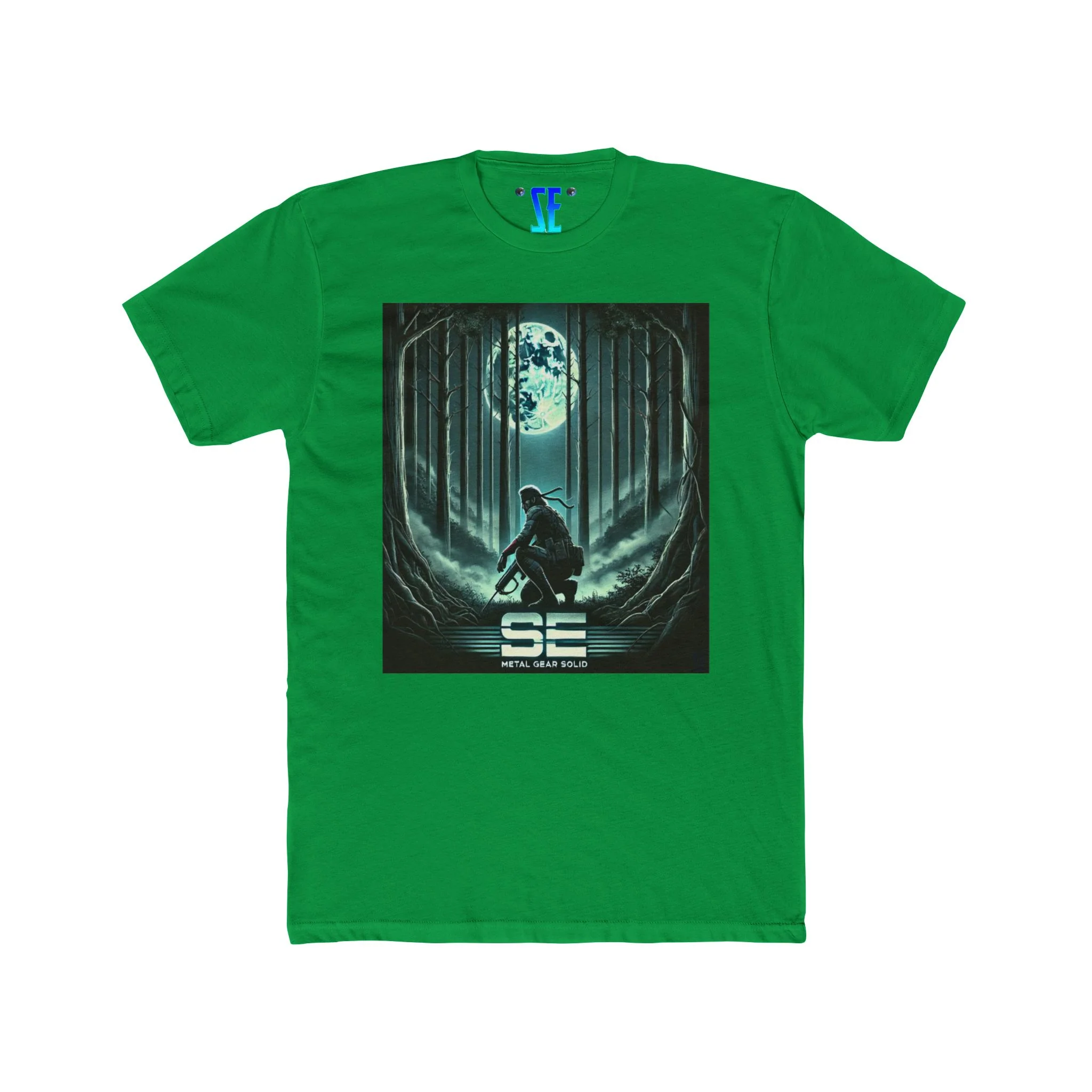 MGS Metal Gear Solid Moonlit Warrior Iconic Video Game T-Shirt Design - Image 5