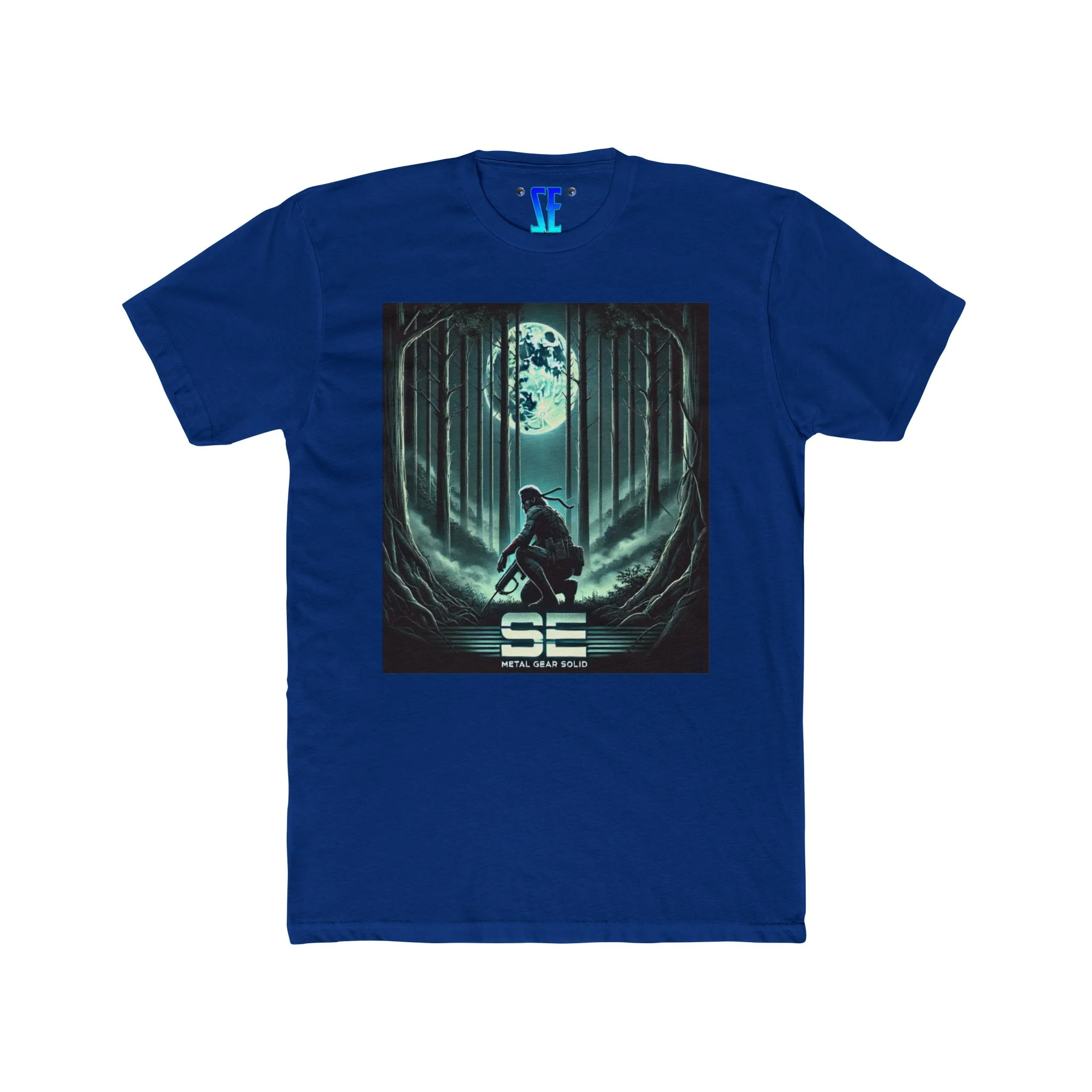 MGS Metal Gear Solid Moonlit Warrior Iconic Video Game T-Shirt Design - Image 9