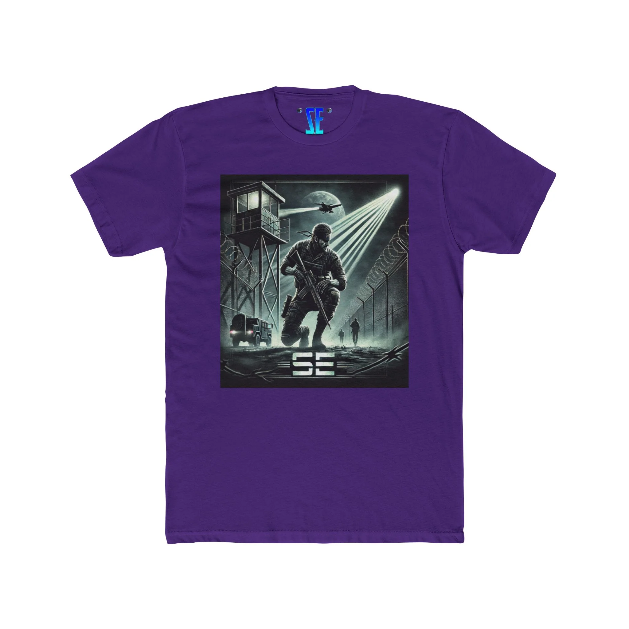 MGS Special Forces-Inspired SE Military Action Graphic Confident T-Shirt Design - Image 11