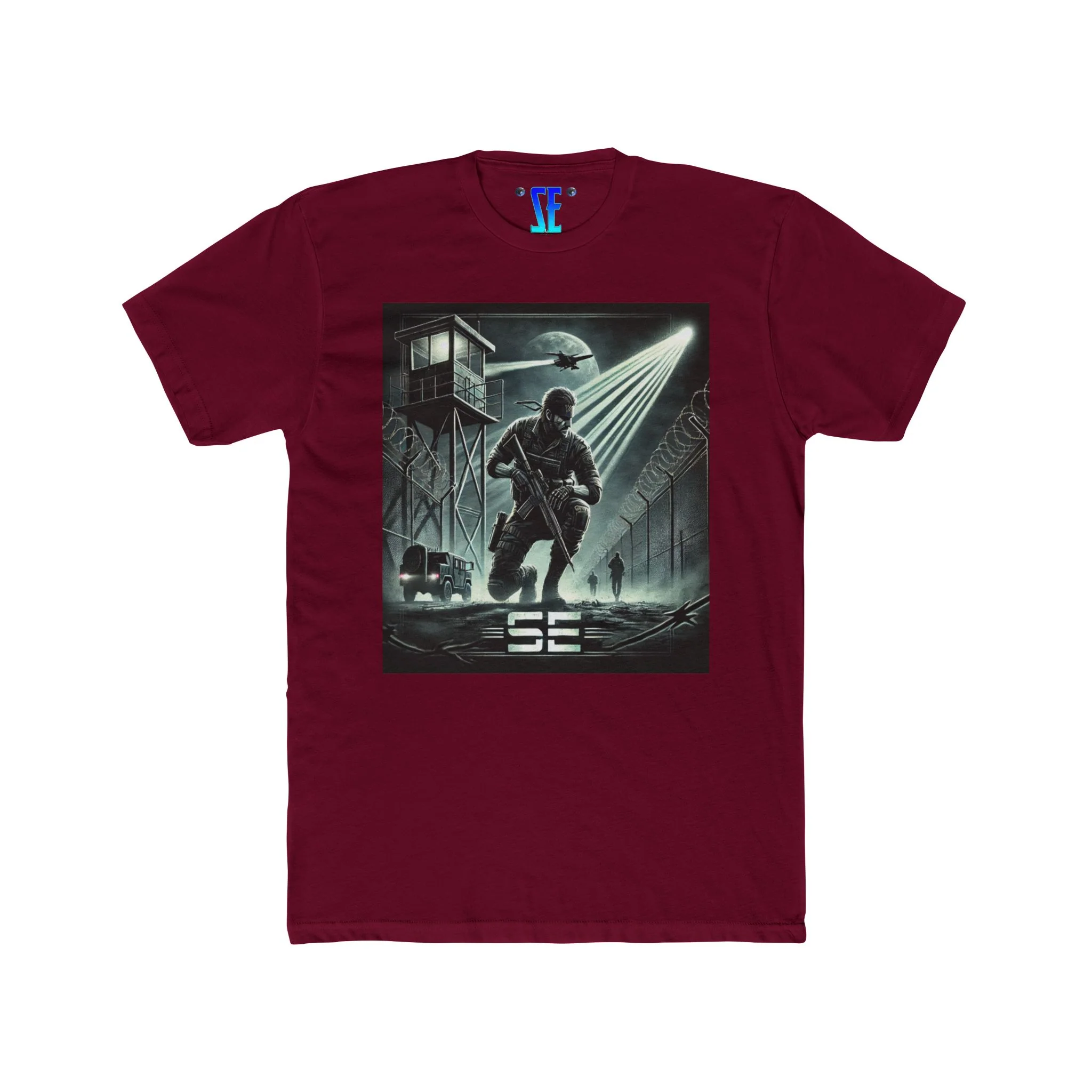 MGS Special Forces-Inspired SE Military Action Graphic Confident T-Shirt Design - Image 12
