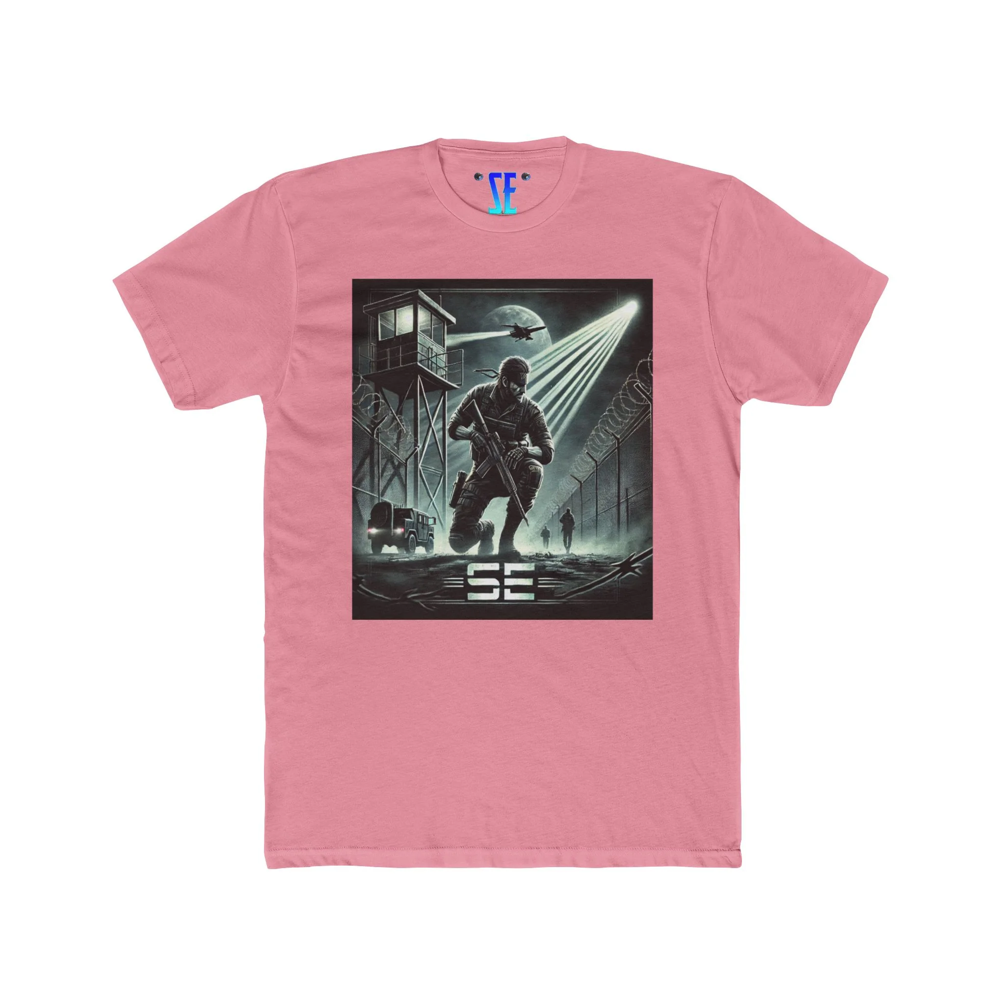 MGS Special Forces-Inspired SE Military Action Graphic Confident T-Shirt Design - Image 13