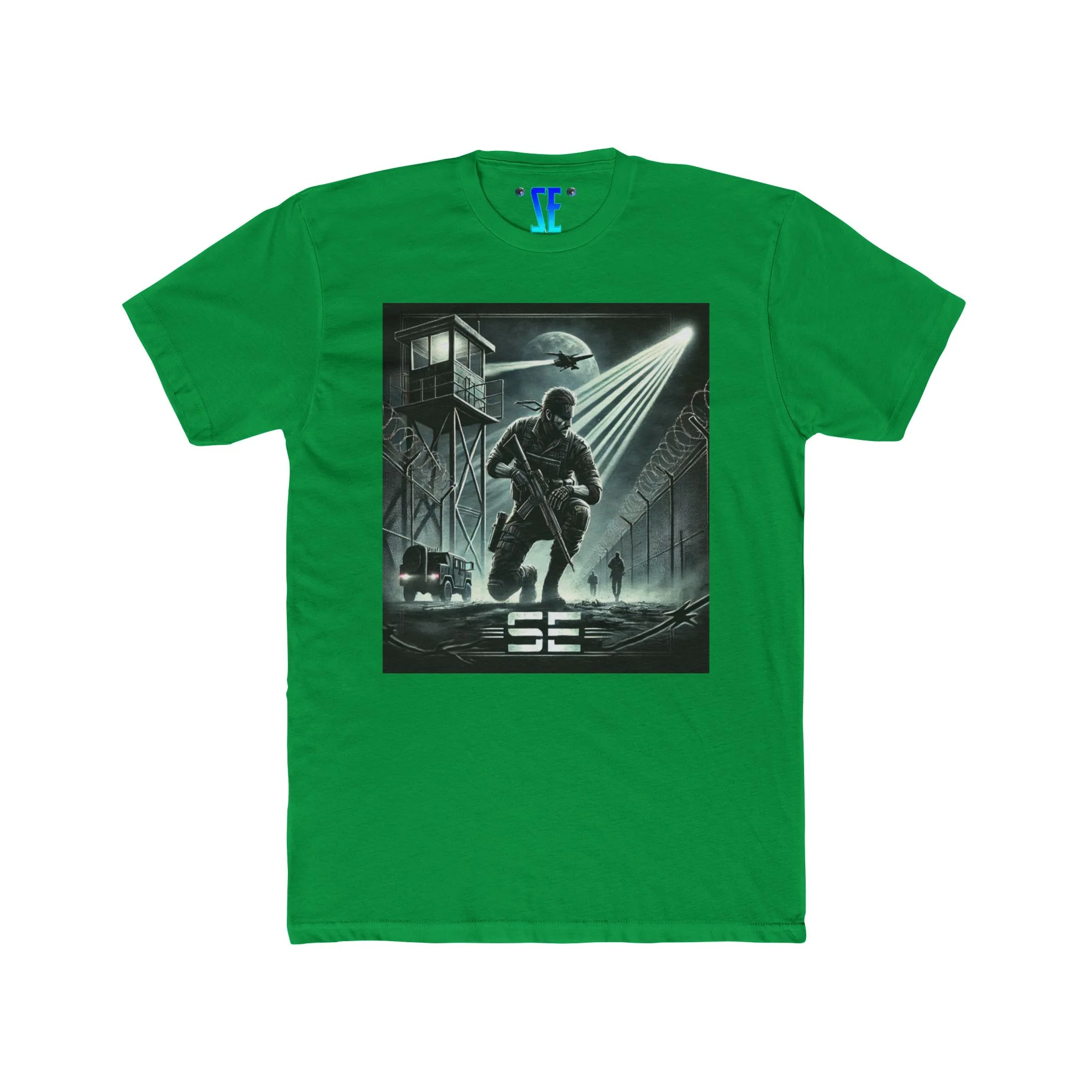 MGS Special Forces-Inspired SE Military Action Graphic Confident T-Shirt Design - Image 5