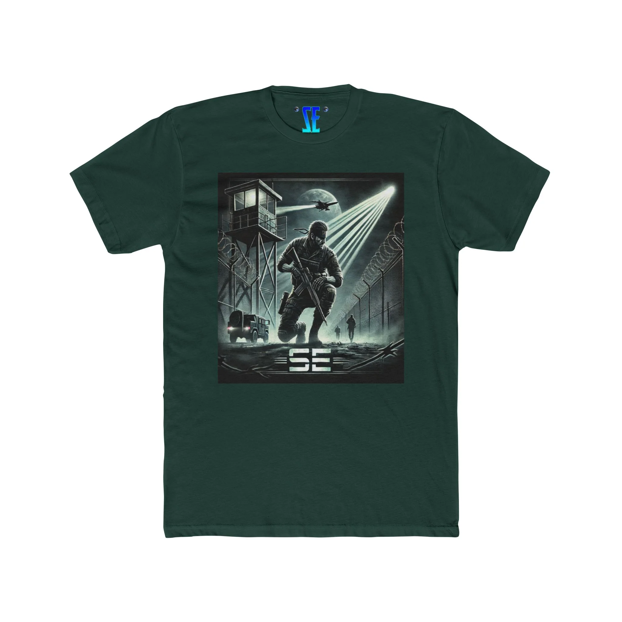 MGS Special Forces-Inspired SE Military Action Graphic Confident T-Shirt Design - Image 6