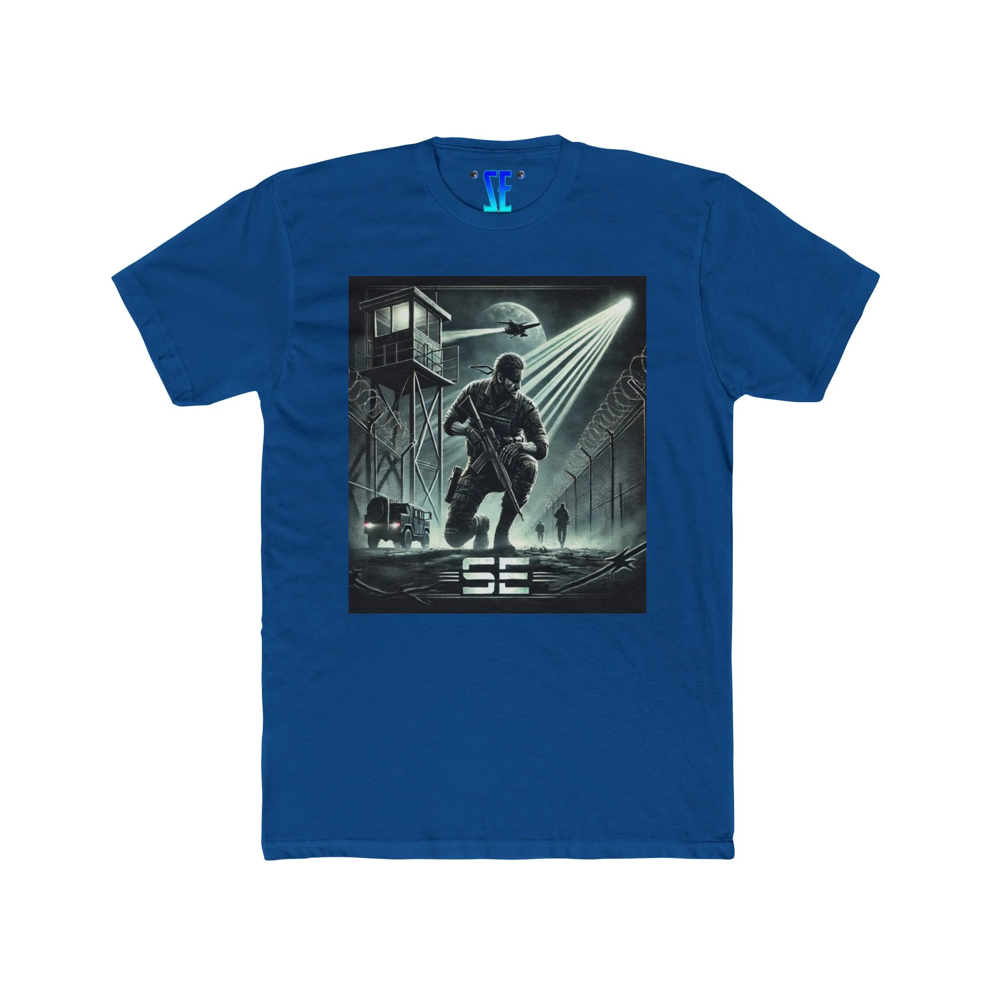 MGS Special Forces-Inspired SE Military Action Graphic Confident T-Shirt Design - Image 8
