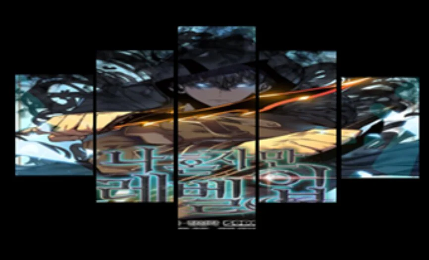Solo Leveling 5 Pieces Canvas Modern Home Room Decoration Anime 5 Panel Wall Art Picture Canvas - Image 4