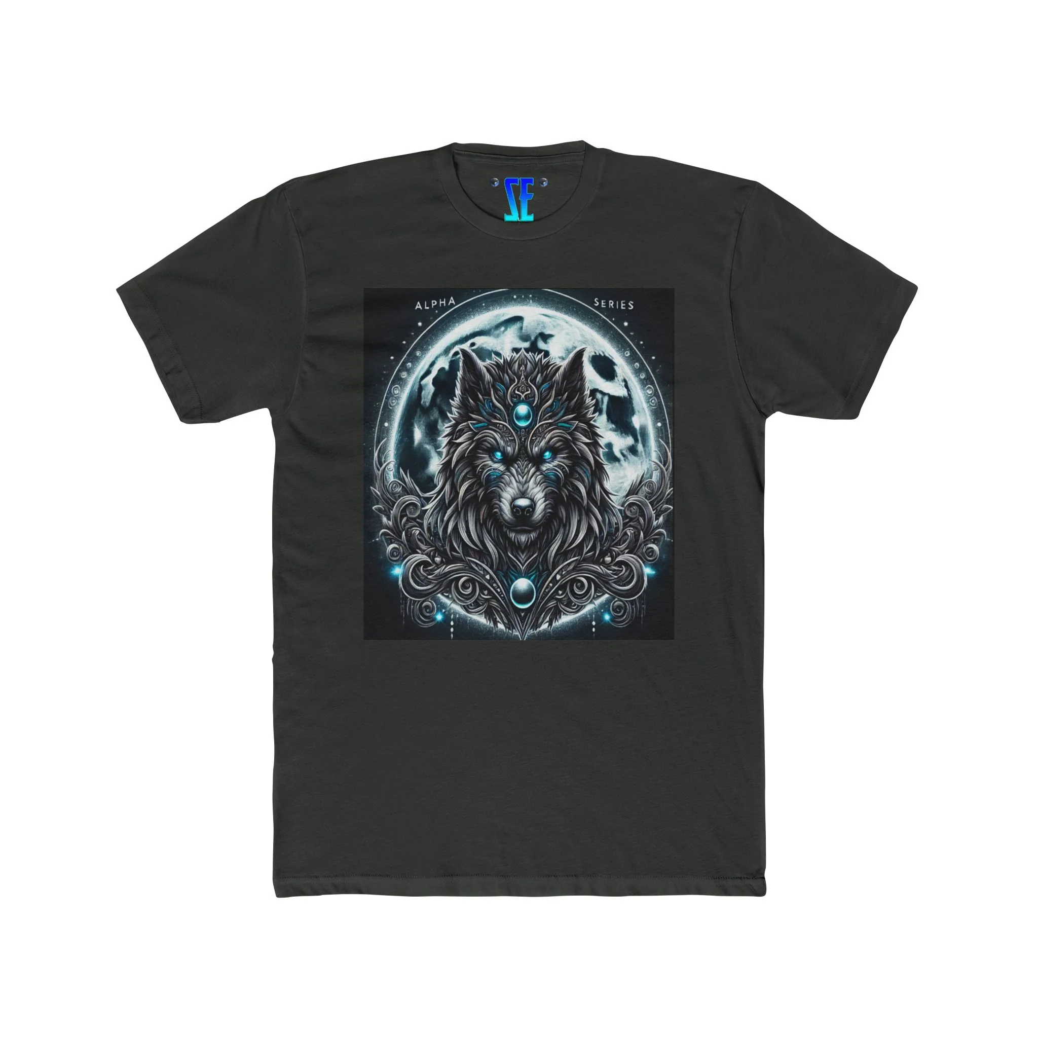Moonfall Series Alpha Wolf Moon T-Shirt Artistic Graphic Stylish Fantasy Tee Enthusiasts Seeker - Image 3