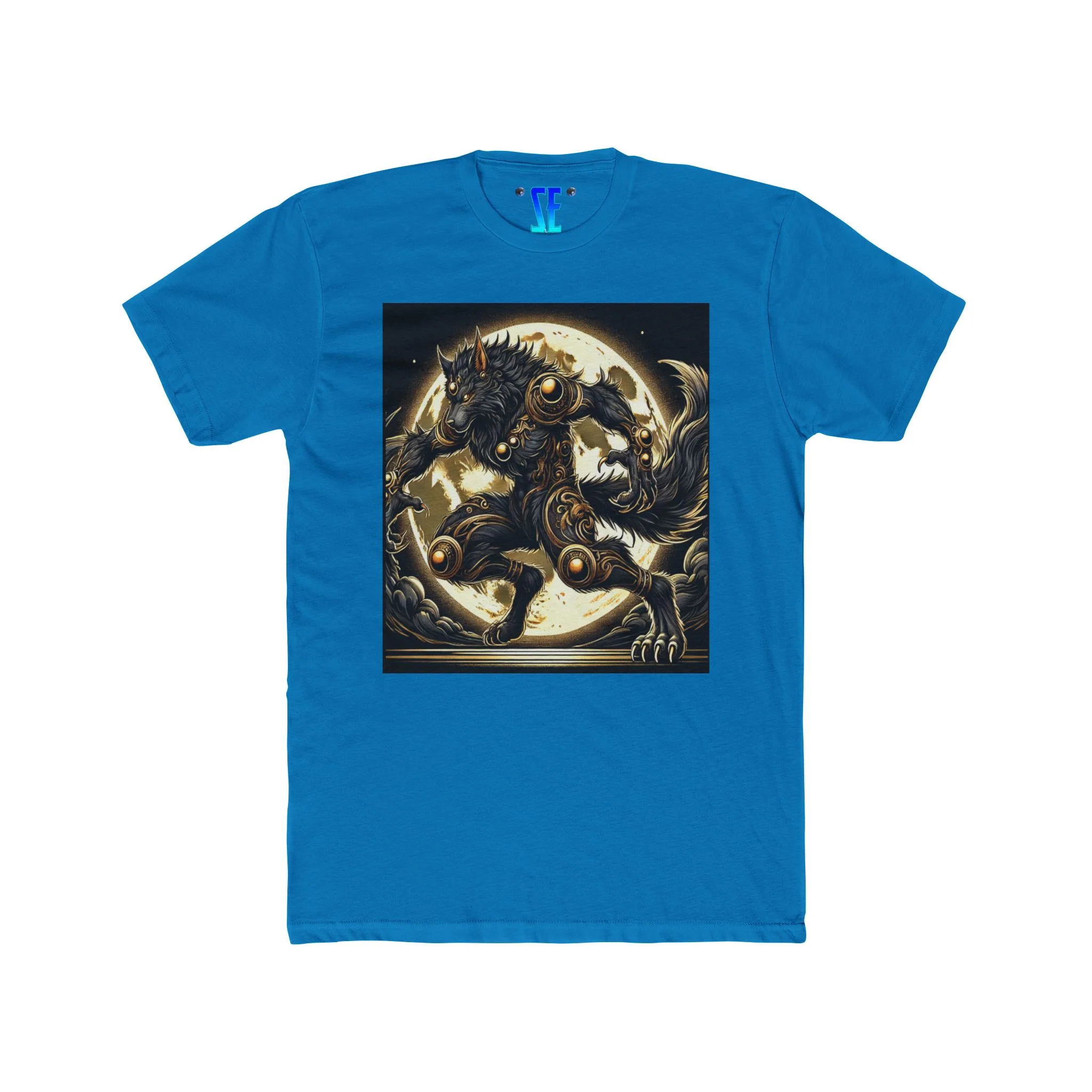 Moonfall Series Black Gold Alpha Werewolf Moon T-Shirt Epic Graphic Werewolf Mythology - Image 10