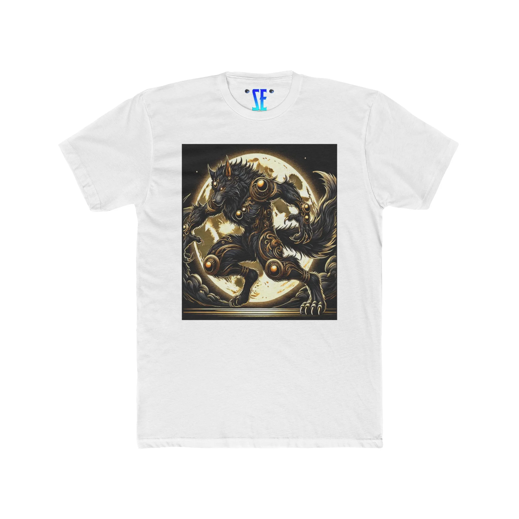 Moonfall Series Black Gold Alpha Werewolf Moon T-Shirt Epic Graphic Werewolf Mythology - Image 11