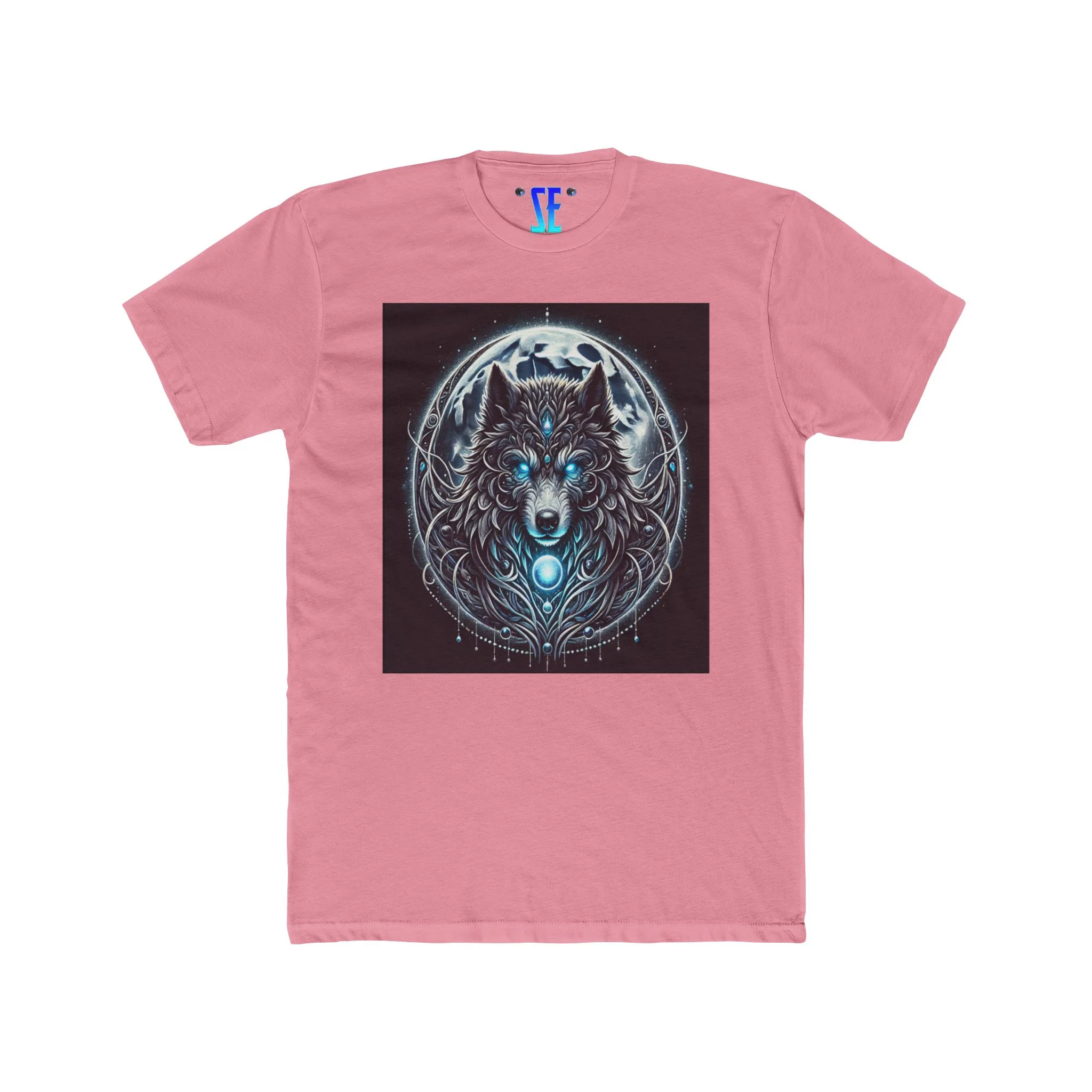 Moonfall Series Blue-Eyed Wolf Moon T-Shirt Unique Graphic Tee Outdoor Enthusiasts - Image 5