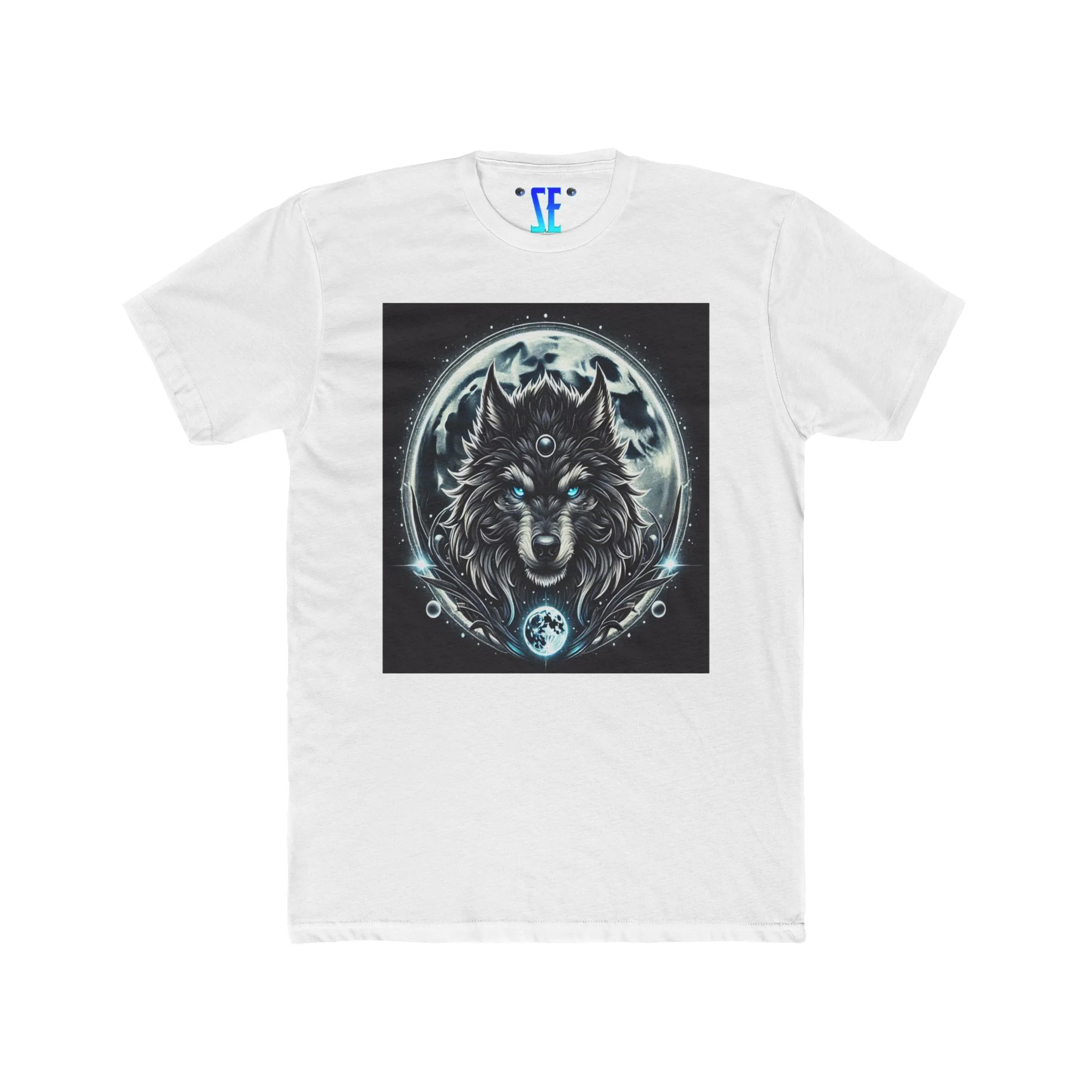Moonfall Series Celestial Wolf Moon T-Shirt Artistic Graphic Stylish Fantasy Tee Enthusiasts Seeker - Image 11