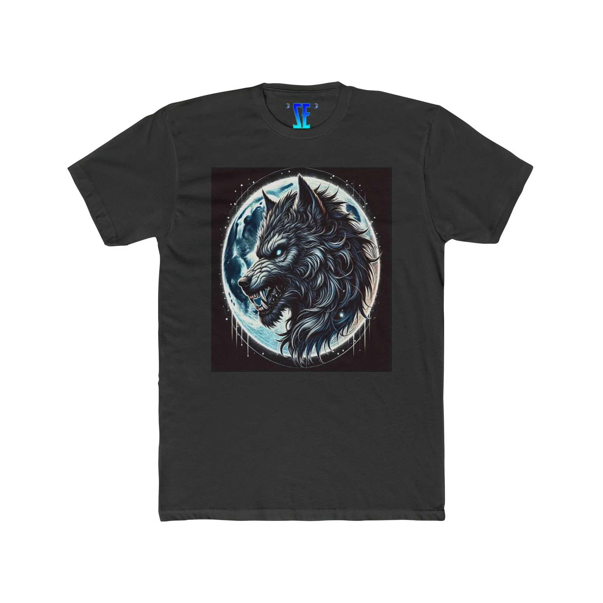 Moonfall Series Fierce Wolf Howling at Moon T-Shirt Stylish Graphic Tee Enthusiasts Adventure - Image 3